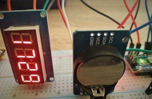 Echtzeituhr mit Display am Nano V3 - AZ-Delivery