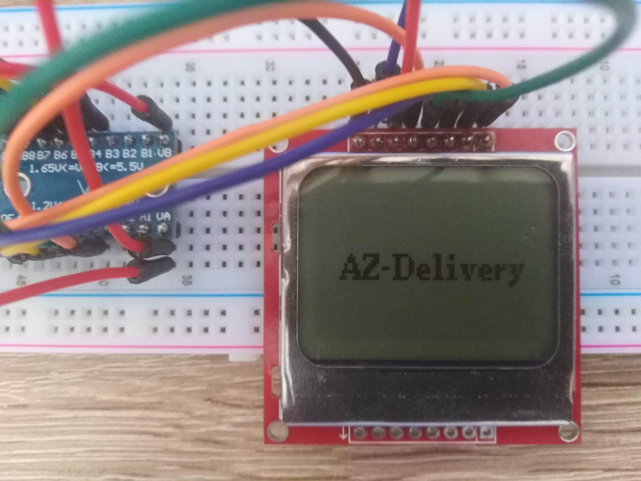 "Nokia"-Display am NanoV3 - AZ-Delivery