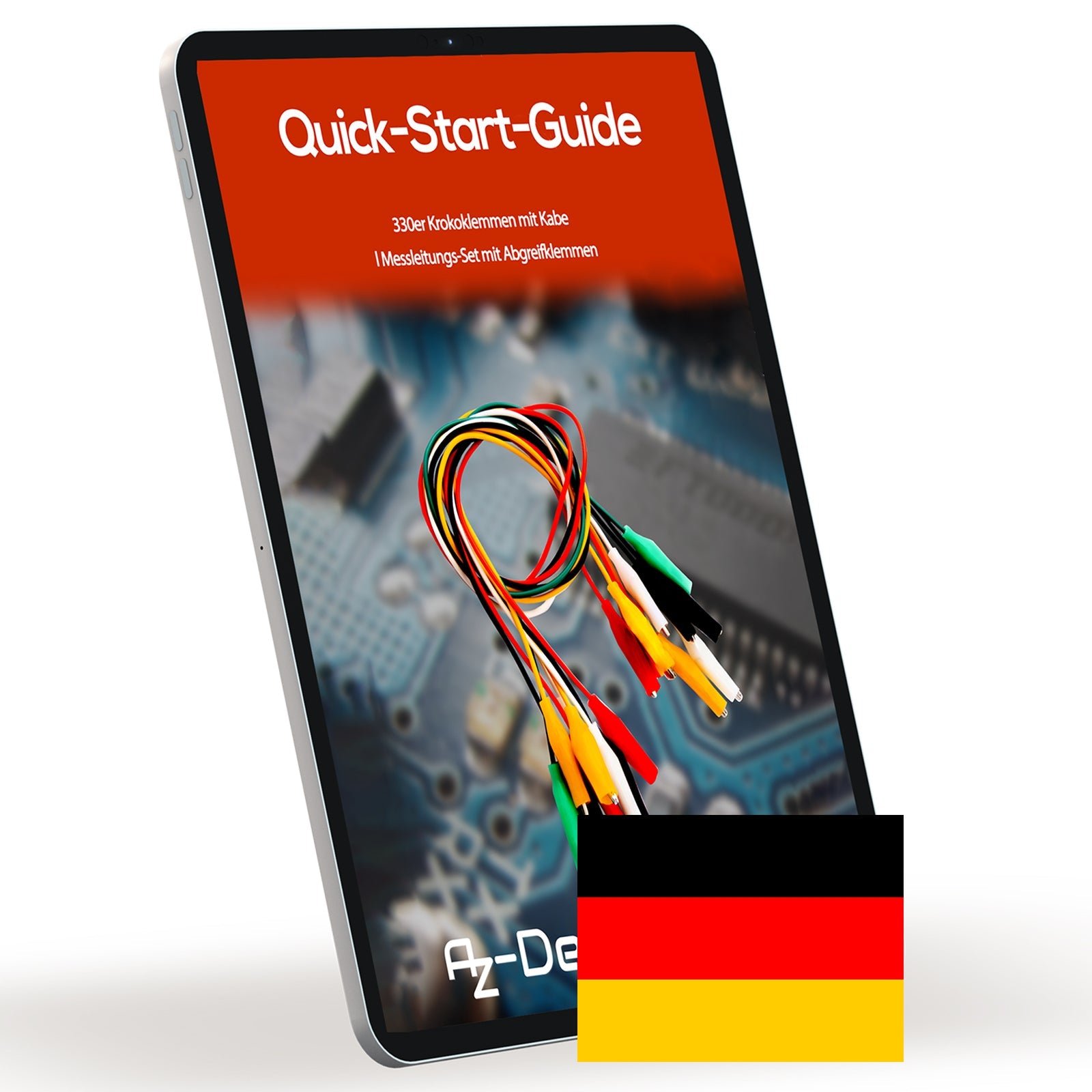 30er Set Krokodilklemmen: Elektro Klemmen für Arduino Kit, Breadboard & Multimeter, 12V, Ideal für Experimente (50cm) - AZ - Delivery