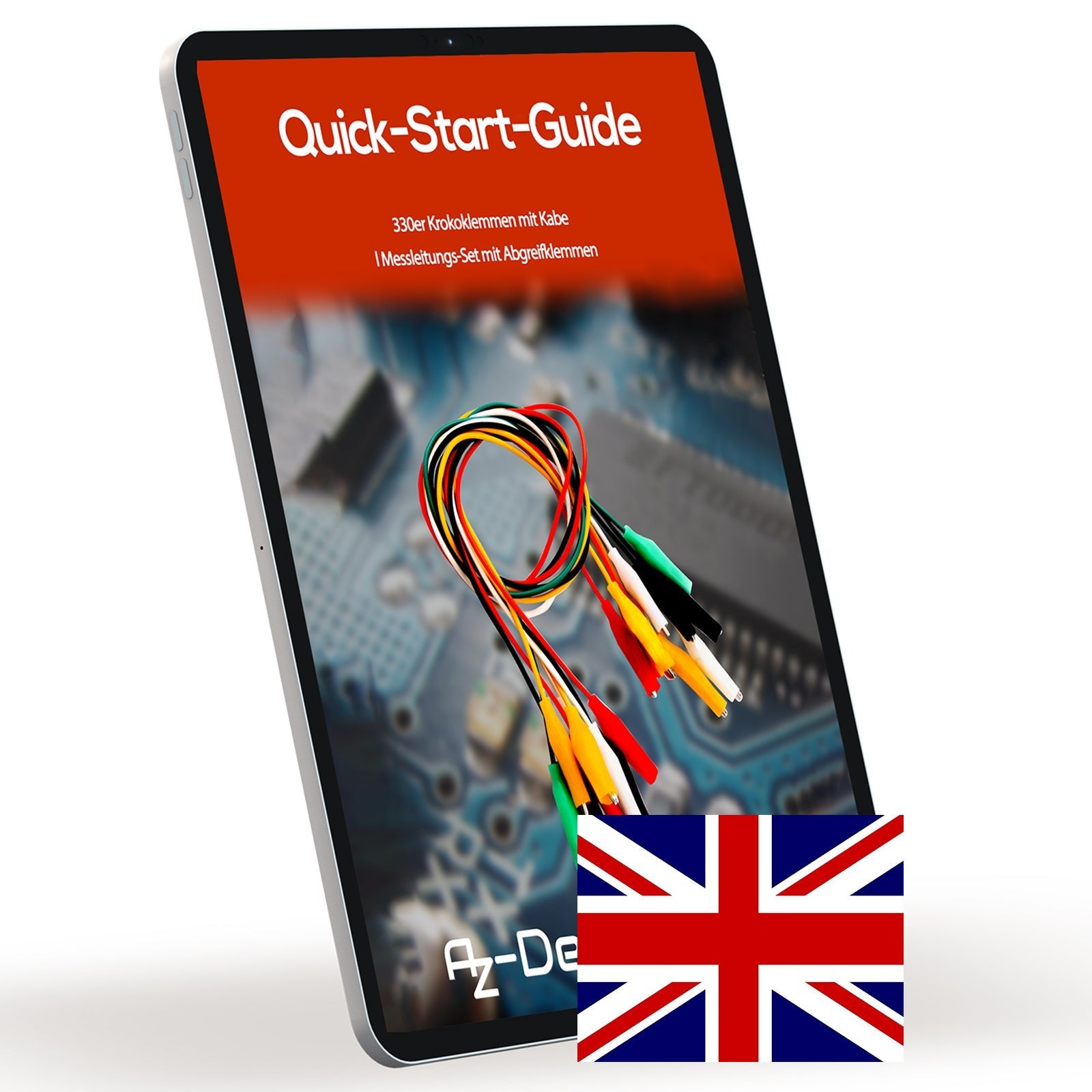 30er Set Krokodilklemmen: Elektro Klemmen für Arduino Kit, Breadboard & Multimeter, 12V, Ideal für Experimente (50cm) - AZ - Delivery