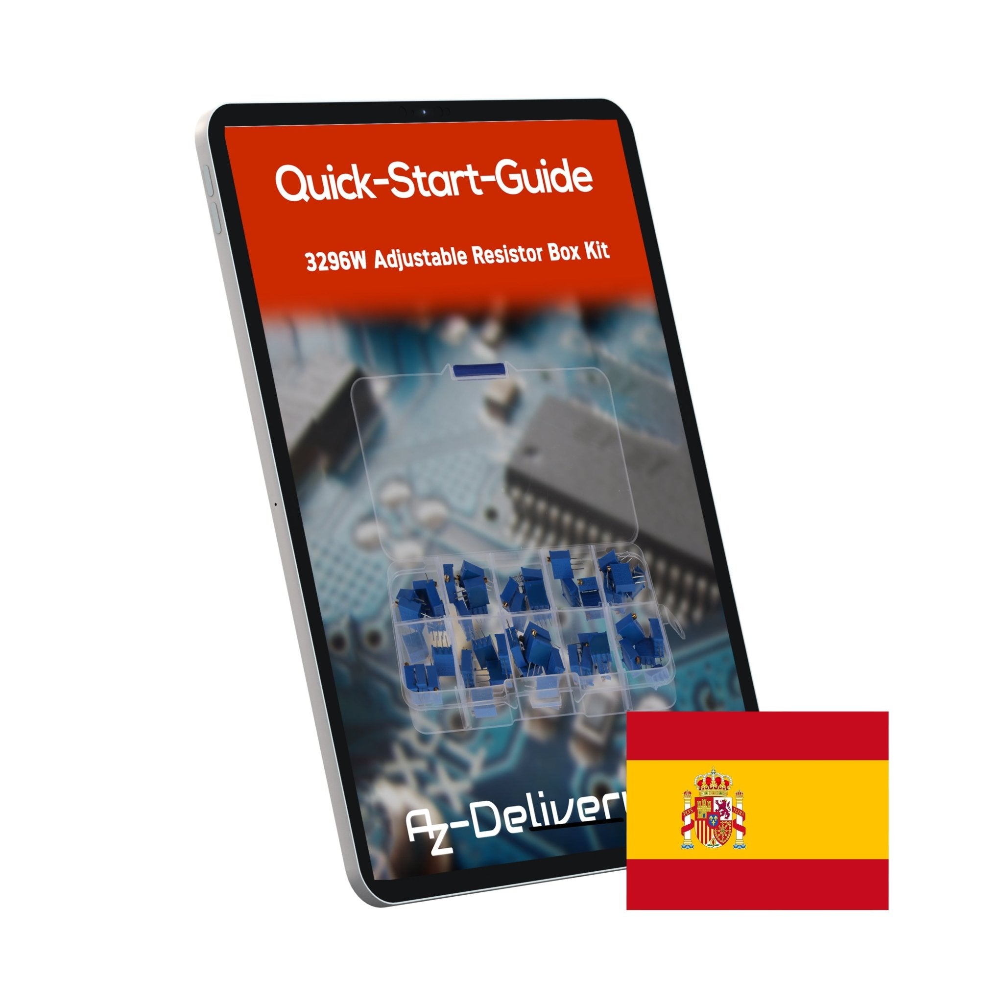 3296W Trimmer Potentiometer Set – 12 Werte, 60 Stück (500Ω bis 1MΩ) – Hochpräzise Lineare Potentiometer für Elektronikprojekte – Enthält 1K, 10K, 100K Ohm und mehr - AZ - Delivery