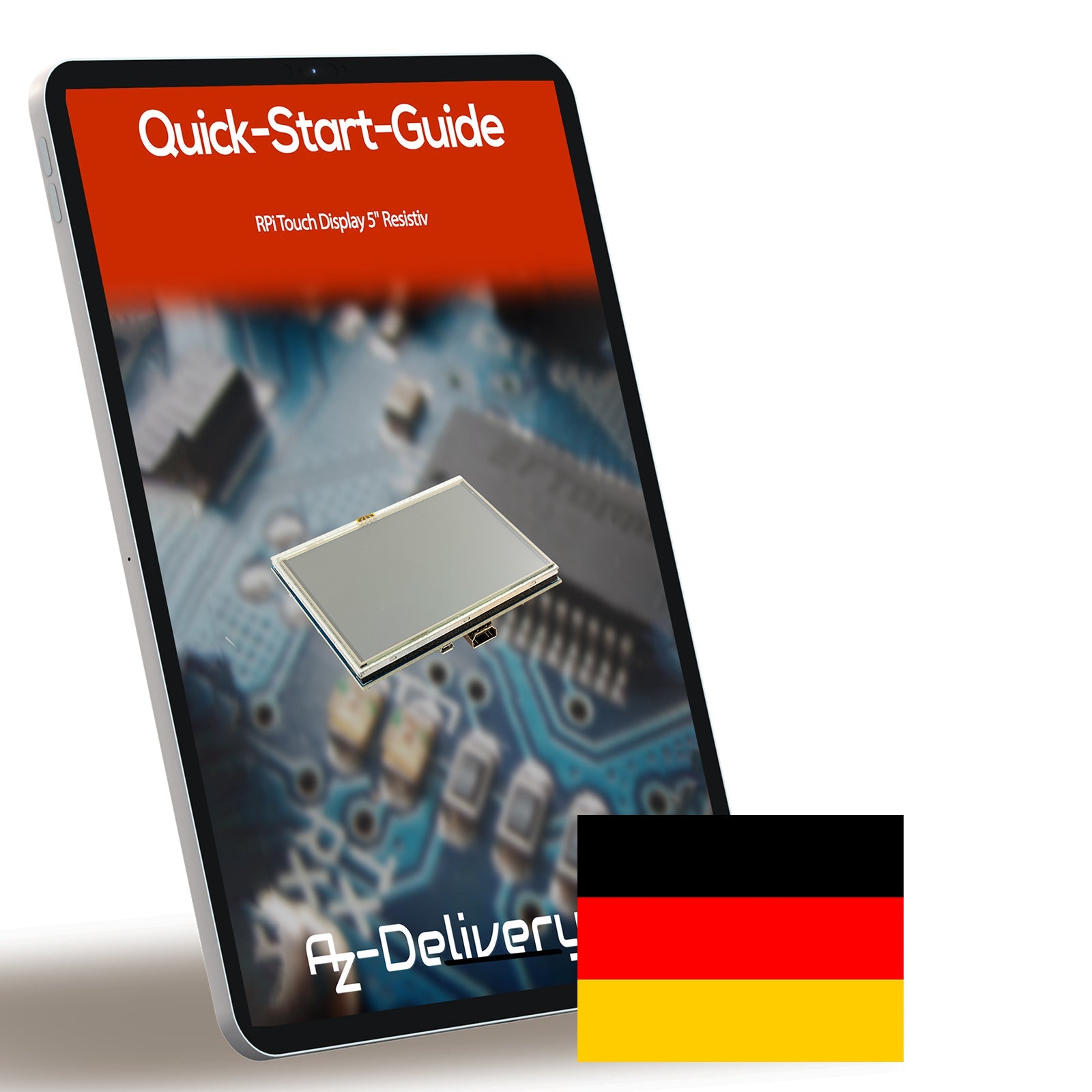 5 - Zoll TFT LCD Touchscreen HDMI Monitor kompatibel mit Raspberry Pi 4B, 3B+, 3B, 2B+, BB Black, Banana Pi, Jetson Nano, Windows 10/8/7 - 800x480 Auflösung Display - AZ - Delivery