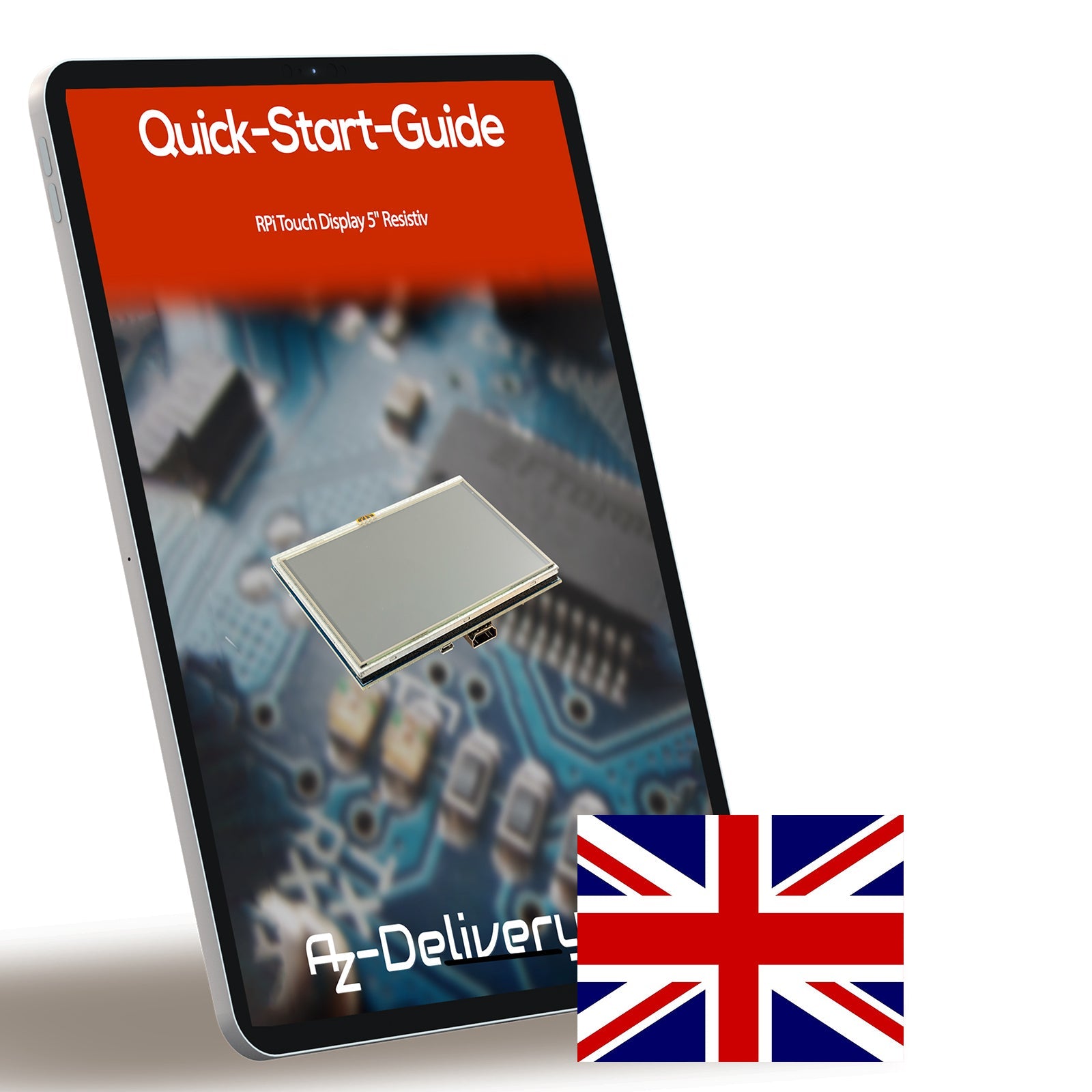 5 - Zoll TFT LCD Touchscreen HDMI Monitor kompatibel mit Raspberry Pi 4B, 3B+, 3B, 2B+, BB Black, Banana Pi, Jetson Nano, Windows 10/8/7 - 800x480 Auflösung Display - AZ - Delivery