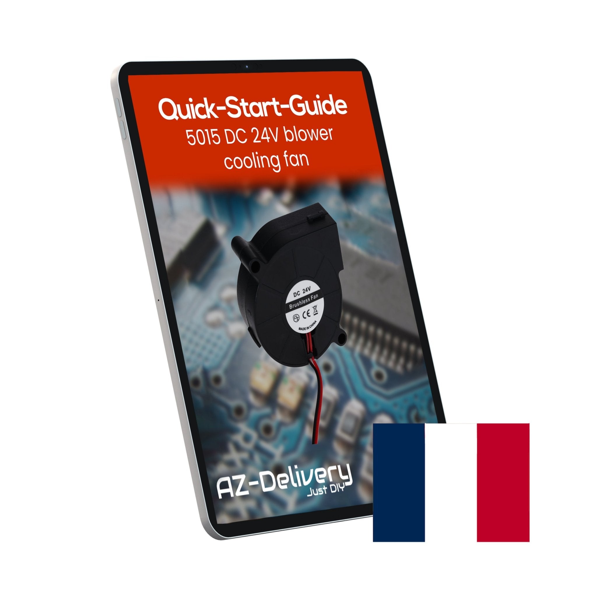 5015 DC 24V Lüfter Radiallüfter – 50 x 50 x 15 mm Brushless Mini - Gebläse für Elektronik - Kühlung, 3D - Drucker, Haushaltsgeräte – Leise & Effizient, 2 - Pin Anschluss – inkl. E - Book - AZ - Delivery