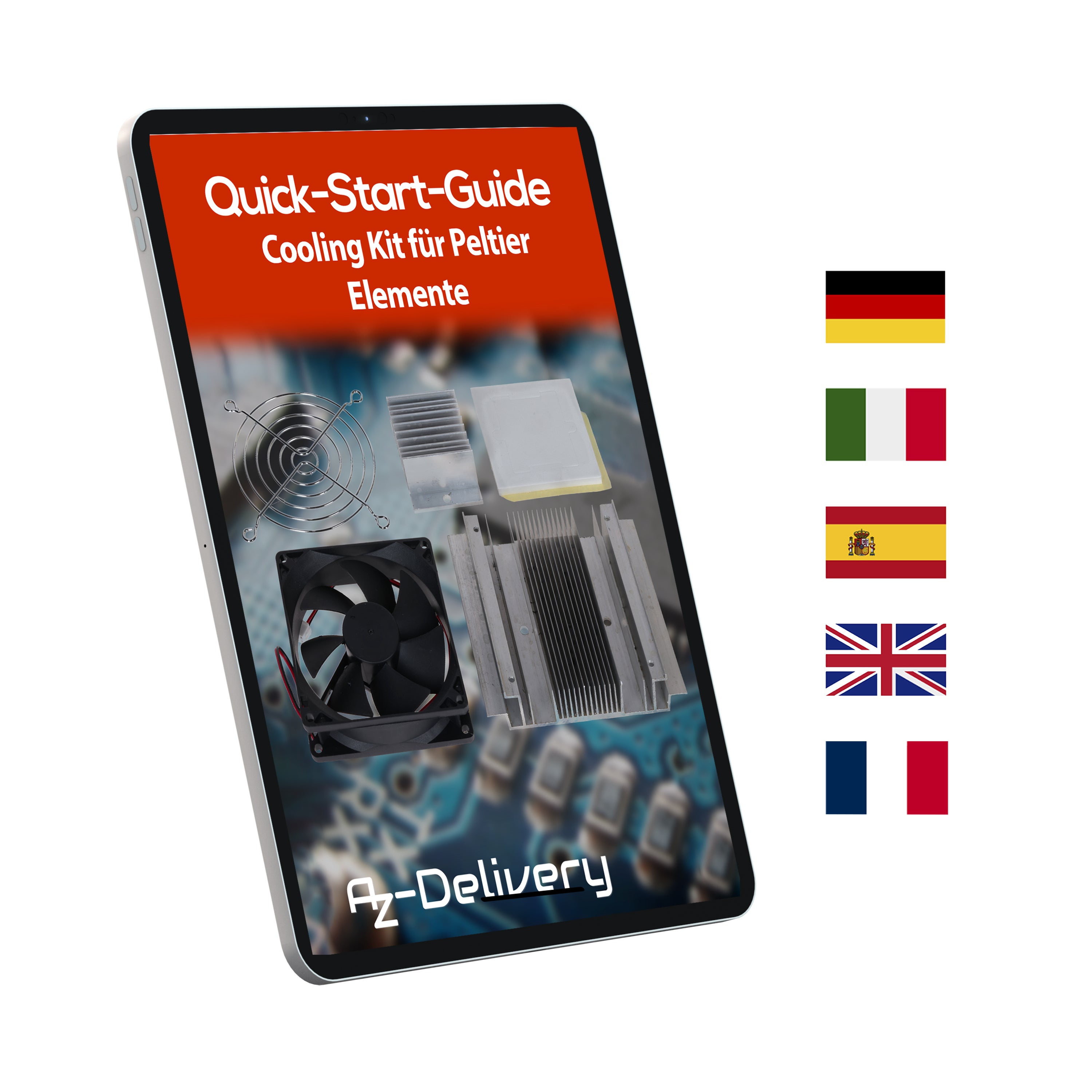 Cooling Kit für Peltier-Elemente – Kühlkörper & Lüfter-Set für thermoelektrische Kühlung – Aluminium-Heatsinks, 12V Lüfter, Zubehör für DIY-Projekte