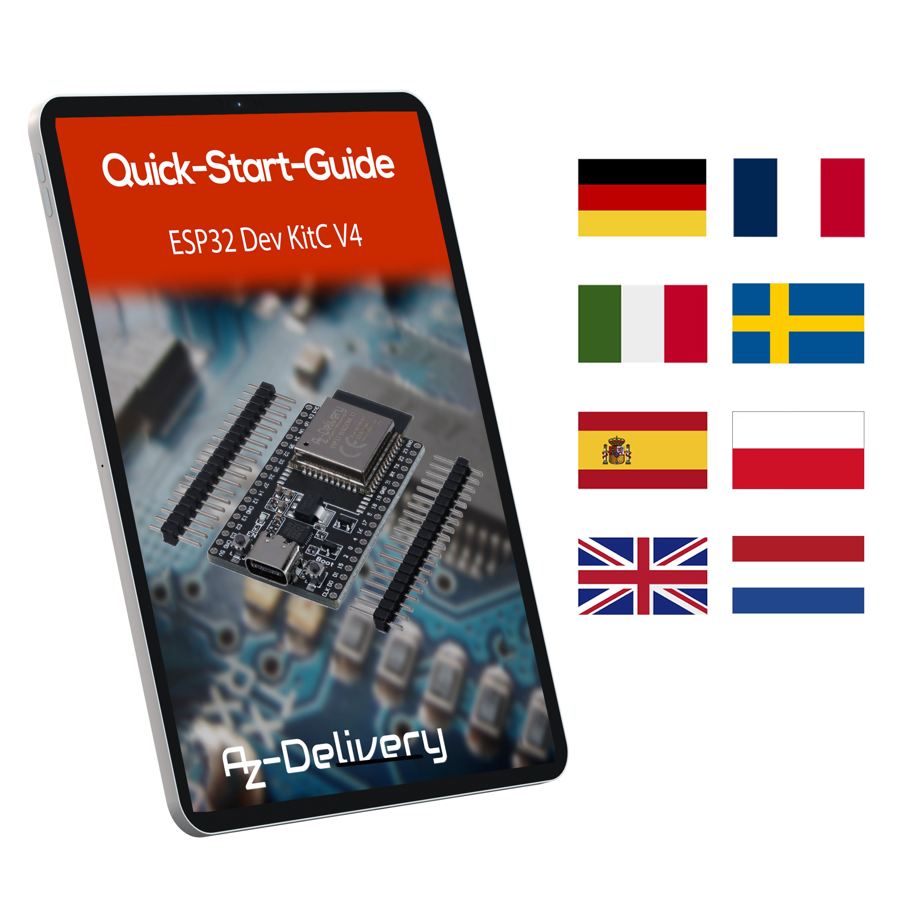 ESP32 Board Dev Kit C V4 NodeMCU WLAN WiFi Development Board unverlötet