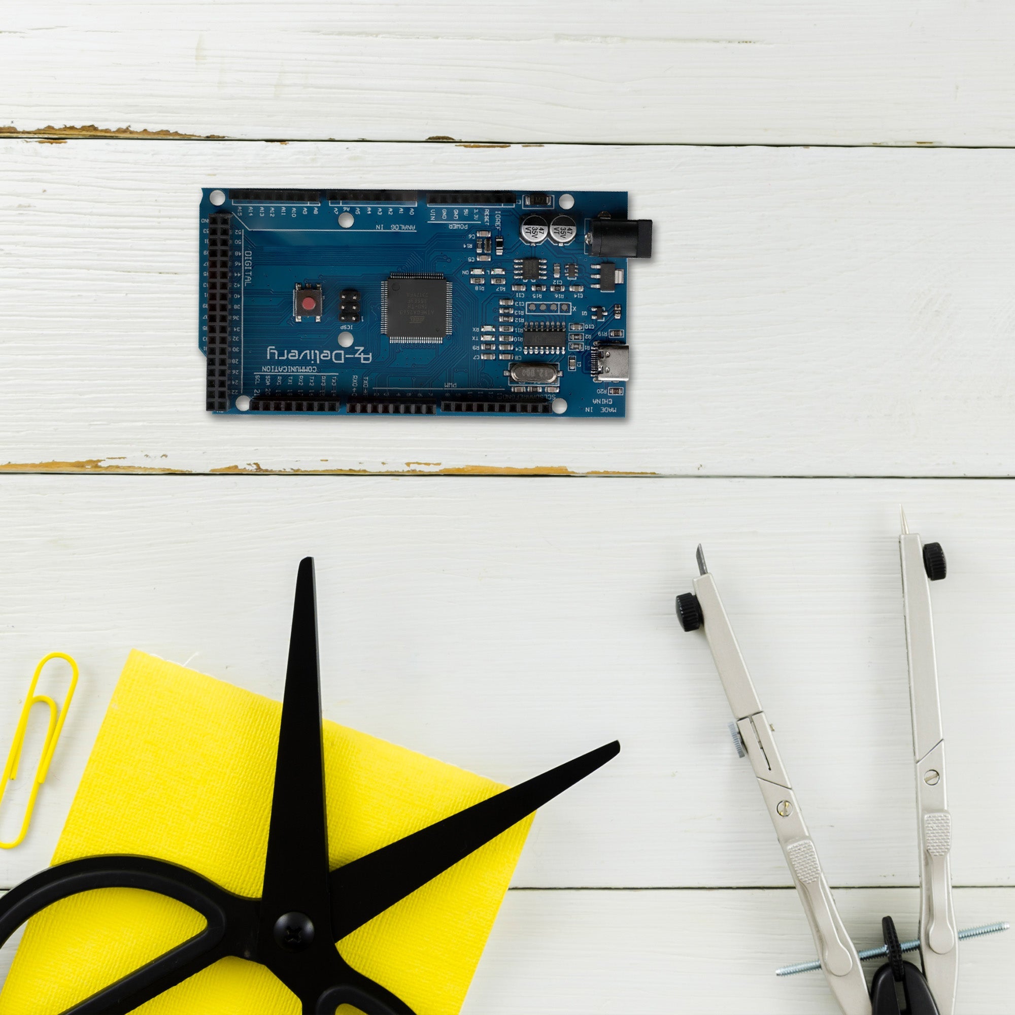 AZ - MEGA2560 - Board Mikrokontroller mit USB - C Anschluss Entwicklungsboard kompatibel mit Arduino - AZ - Delivery