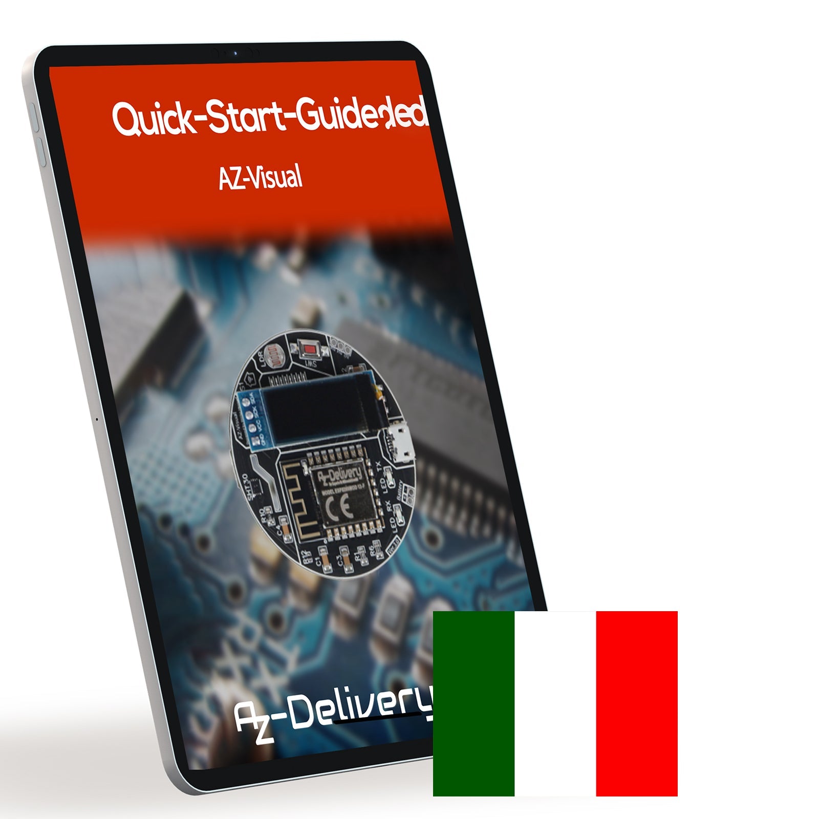 AZ - Visual – ESP8266 - 12F Entwicklungsboard mit Temperatur - , Luftfeuchtigkeits - und Umgebungslichtsensor (SHT30 und LDR) + OLED - Display 0.91“ - AZ - Delivery