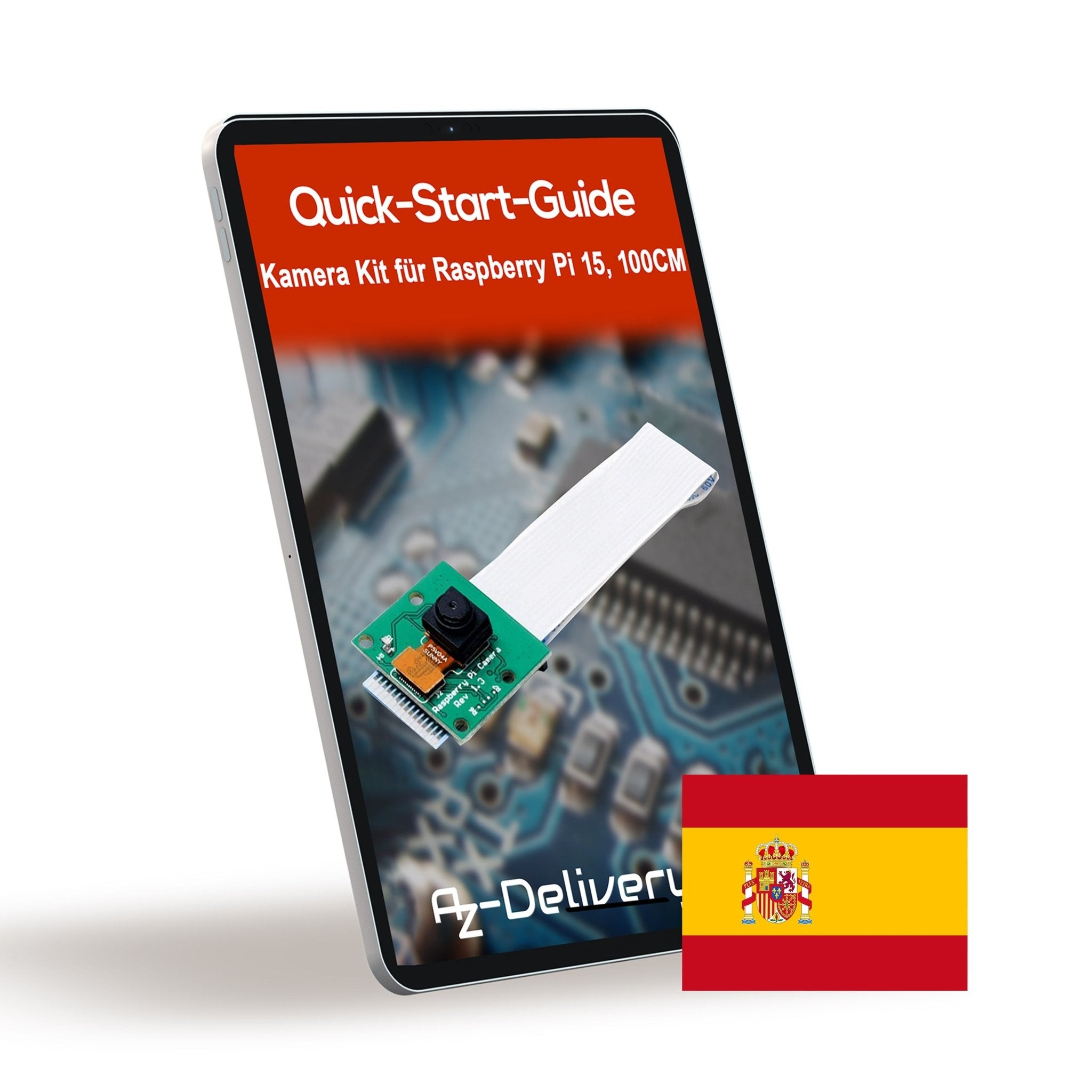 AZDelivery Kamera mit 15cm Flexkabel und 100cm Flexkabel für Raspberry Pi inklusive E - Book! - AZ - Delivery