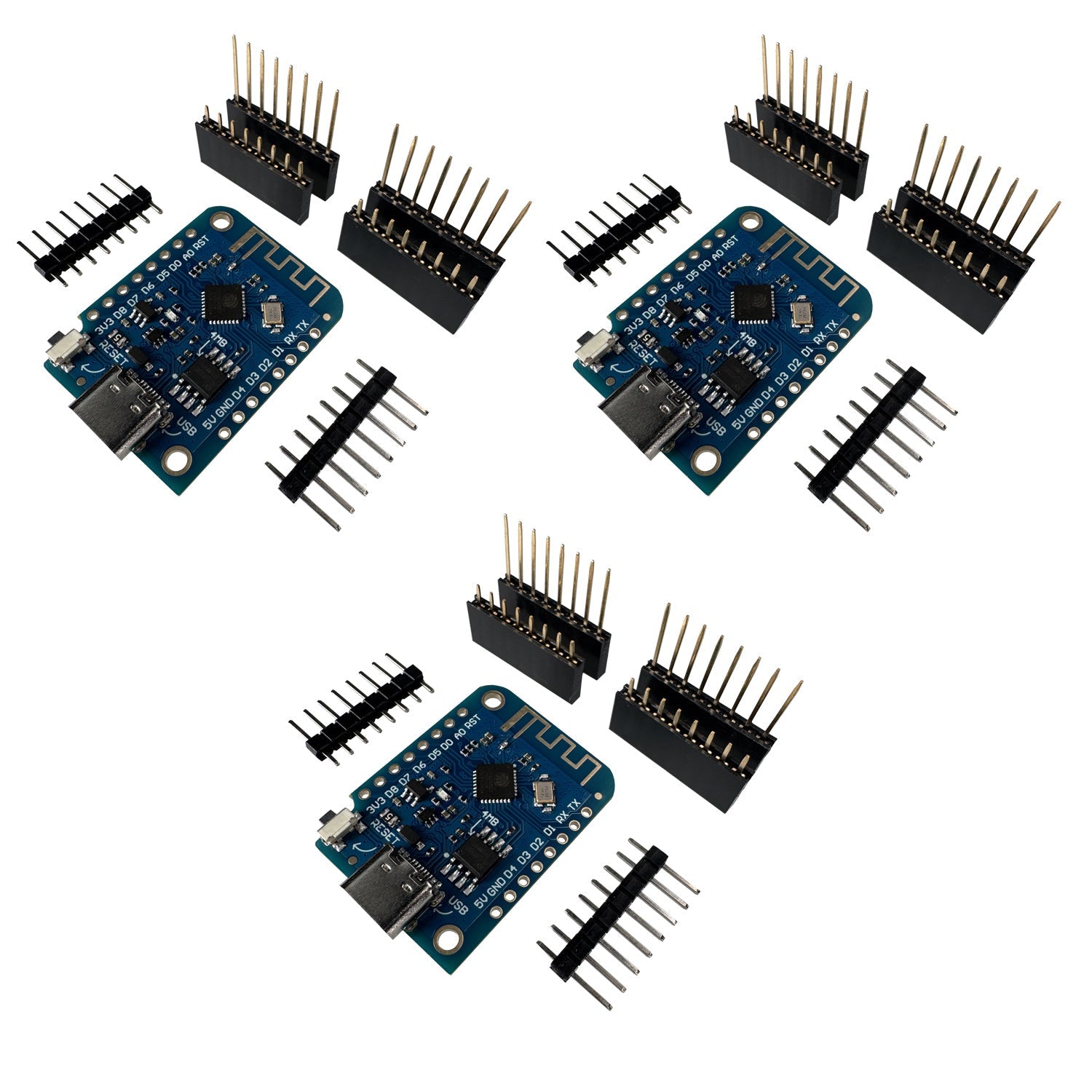 D1 Mini V3 NodeMCU mit ESP8266 - 12F WLAN Modul mit USB - C Anschluss kompatibel mit Arduino - AZ - Delivery