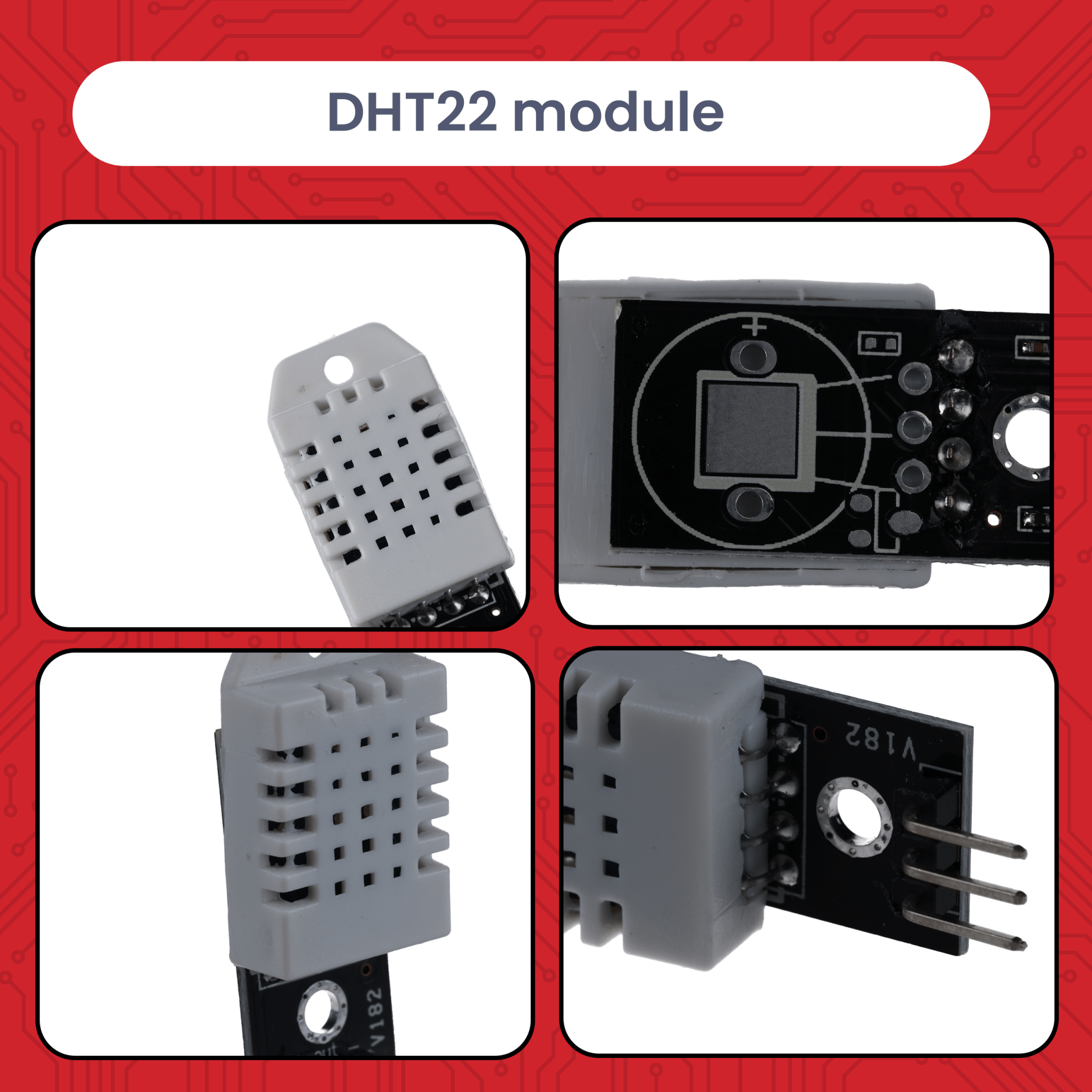 DHT22 Temperatur - und Luftfeuchtigkeitssensor Modul mit Digitalausgang – kompatibel mit Arduino, Raspberry Pi, ESP32, – präziser Feuchtesensor 0–99%, - 40–125°C - AZ - Delivery