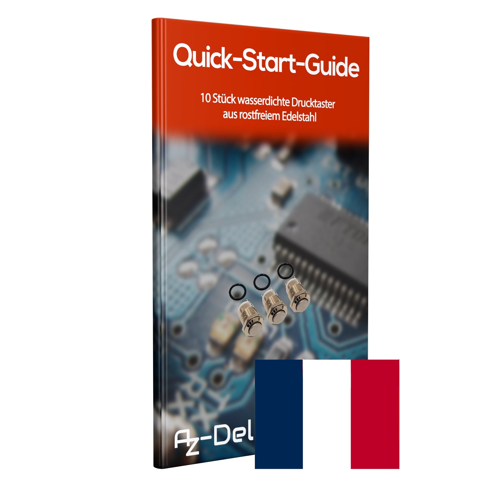 Drucktaster bis 36V, wasserdicht für Hupenknopfschalter, Türklingelschalter, Netzschalter, elektrische Geräte 12mm Durchmesser - AZ - Delivery