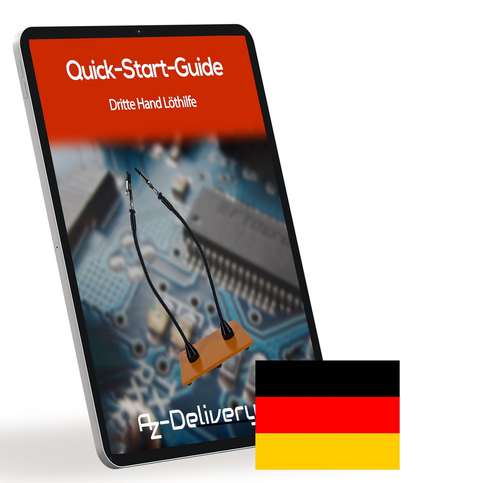 Magnetische Dritte Hand Lötstation – Professionelle Löthilfe mit 2 Verstellbaren Helfenden Armen - AZ - Delivery