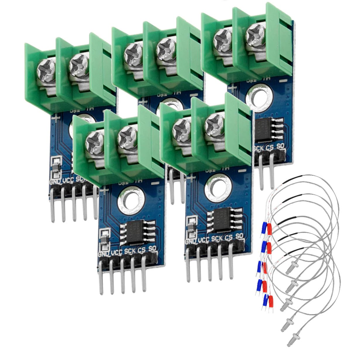 MAX6675 Temperatur Sensor mit Sonde K - Typ und Jumper Wire für Raspberry Pi - AZ - Delivery