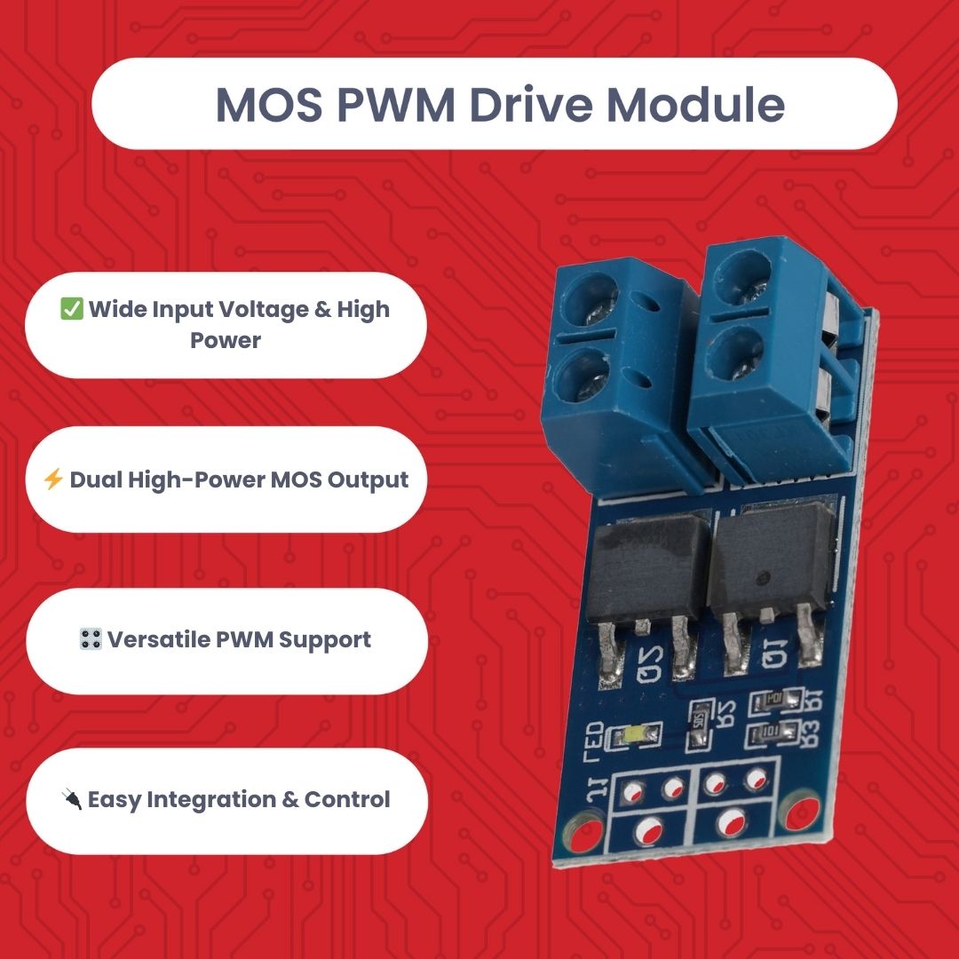MOSFET PWM Regler Modul DC 5V - 36V 15A, kompatibel mit Arduino - kompatibel mit Raspberry Pi, für Mikrocontroller, LED 12V, Solenoid, Motorsteuerung, Servo Motor, Schrittmotor, Netzteil, PWM Controller, Transistor - AZ - Delivery