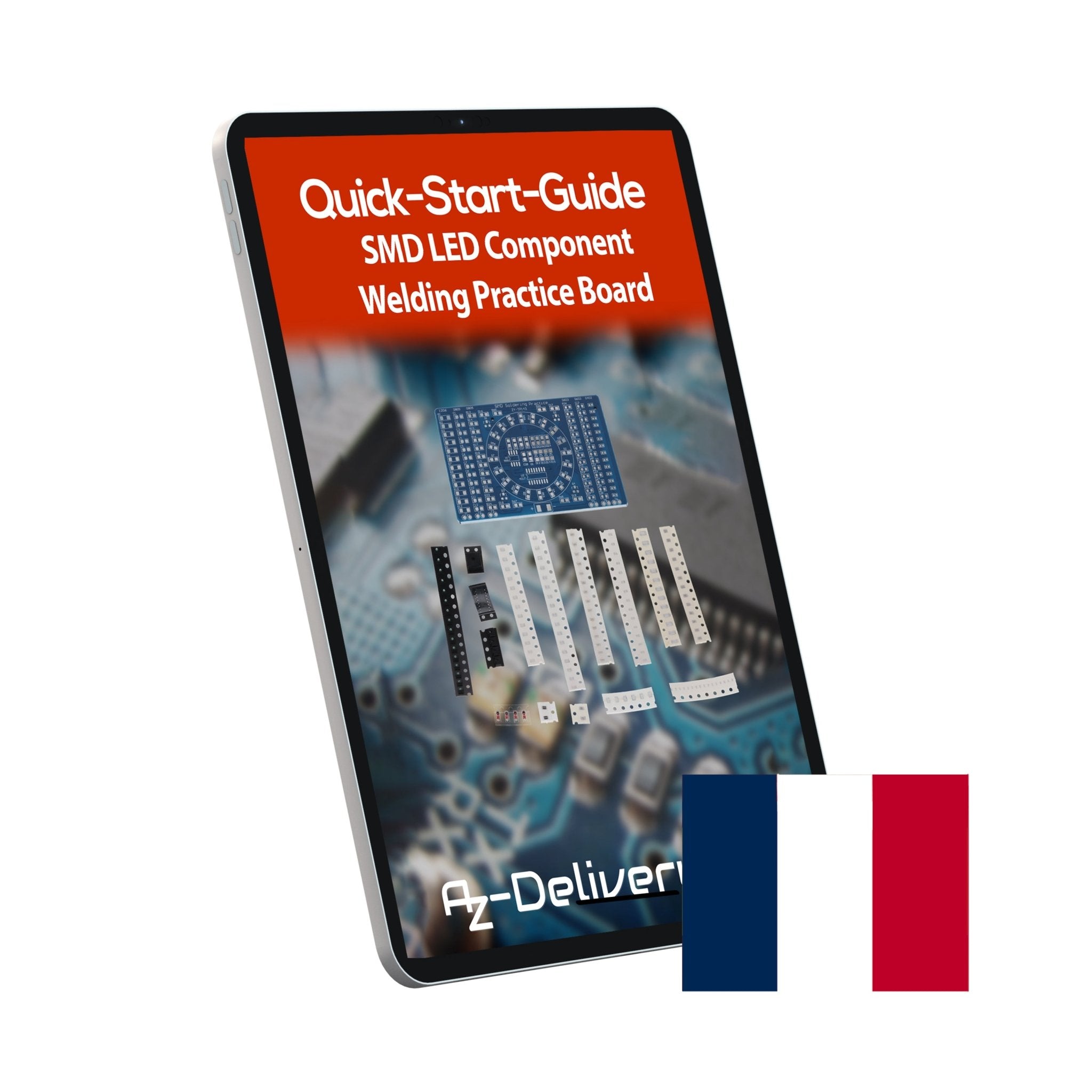 NE555 SMD Löten Übungsplatine DIY Kit - LED Modul zum Löten Lernen, Set mit Lötbausatz - Elektronisches Soldering Kit für Lötübungen - AZ - Delivery