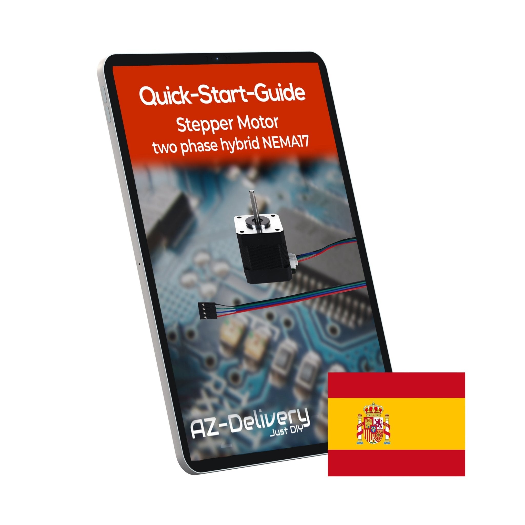 NEMA 17 Schrittmotor 12V 28Nm 1.8° 2 - Phasen Hybrid Stepper Motor mit 1m Kabel, kompatibel mit Arduino, 3D - Druckern, CNC - Maschinen und Robotik - AZ - Delivery