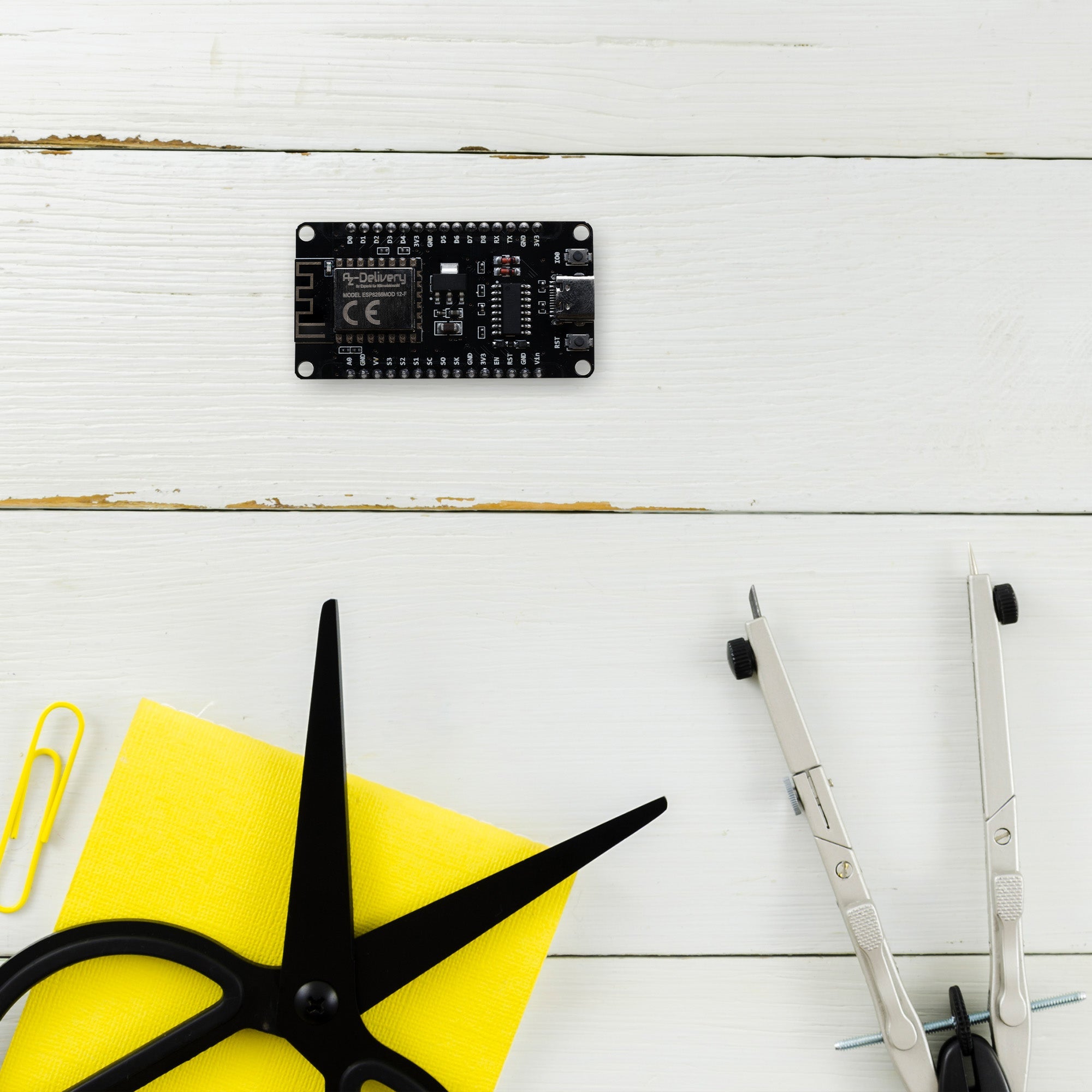 NodeMCU Lolin V3 Module ESP8266 ESP - 12F WiFi mit USB - C Anschluss WiFi Development Board mit CH340 kompatibel mit Arduino - AZ - Delivery