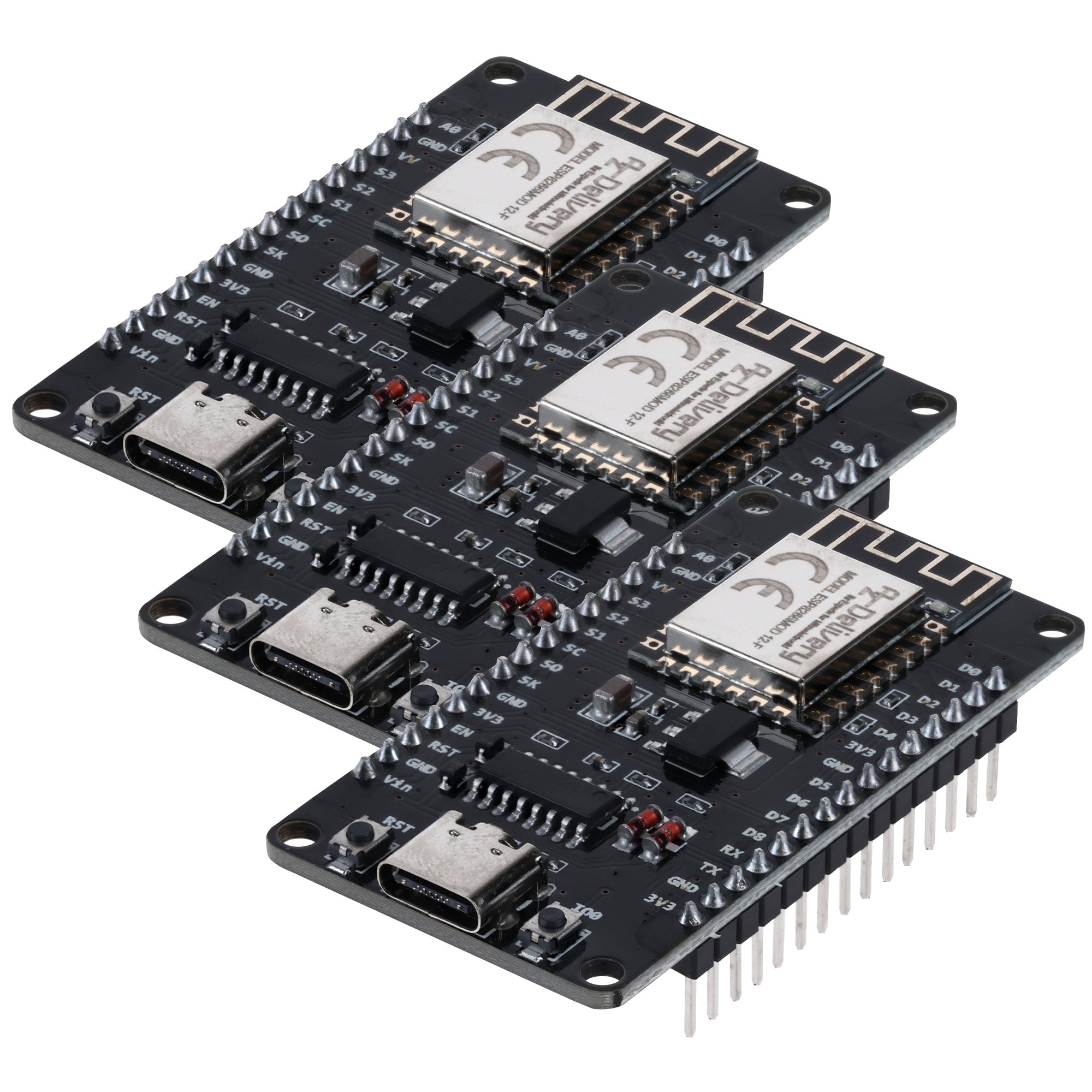 NodeMCU Lolin V3 Module ESP8266 ESP - 12F WiFi mit USB - C Anschluss WiFi Development Board mit CH340 kompatibel mit Arduino - AZ - Delivery