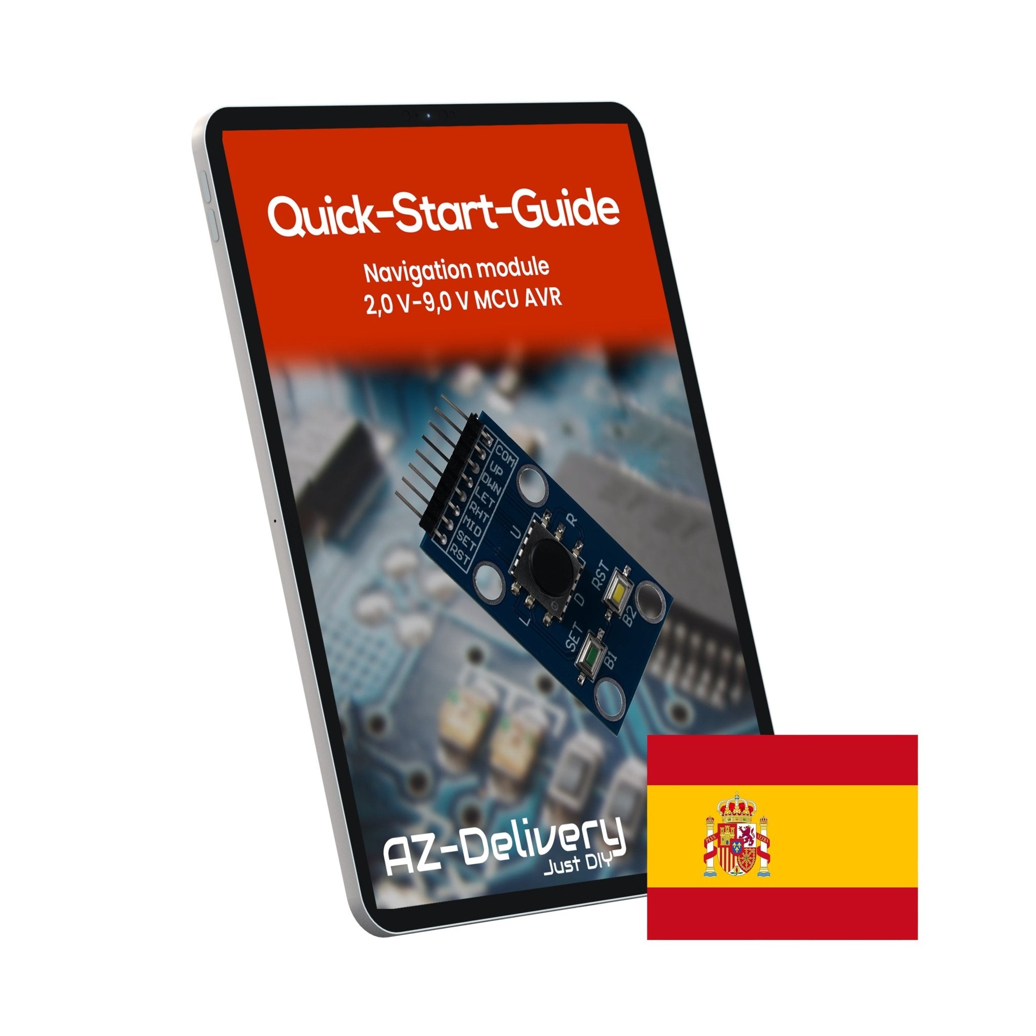 Projekt - /Menü - Navigations Modul mit Joystick und Tastern kompatibel mit Arduino und Raspberry Pi – Digitales Eingabemodul zur Menüsteuerung und Projekt - Navigation - AZ - Delivery