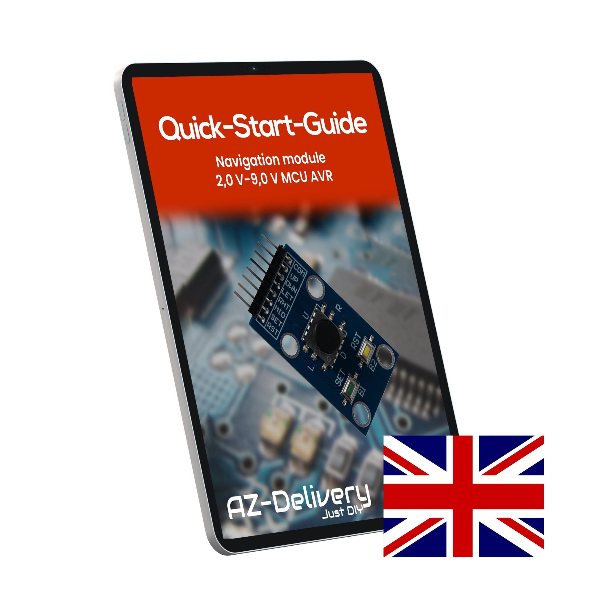 Projekt - /Menü - Navigations Modul mit Joystick und Tastern kompatibel mit Arduino und Raspberry Pi – Digitales Eingabemodul zur Menüsteuerung und Projekt - Navigation - AZ - Delivery