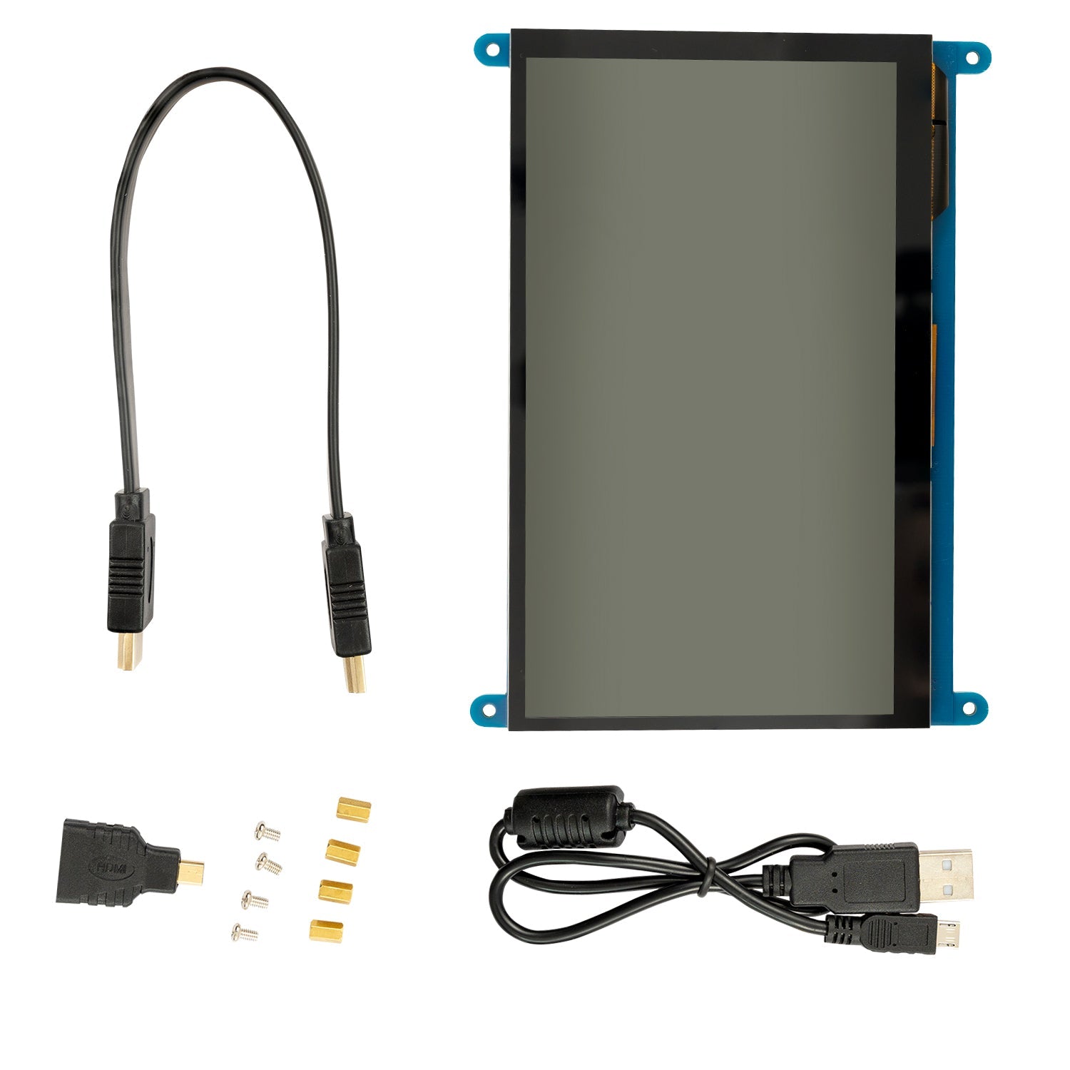 RPI Touch Display 7" Kapazitiv - Touchscreen 7 Zoll, 7 Inch Mini HDMI Display, 7 Inch Raspberry Pi Screen Monitor, 7 - Zoll HDMI - Monitor, Kompatibel mit Raspberry Pi - AZ - Delivery