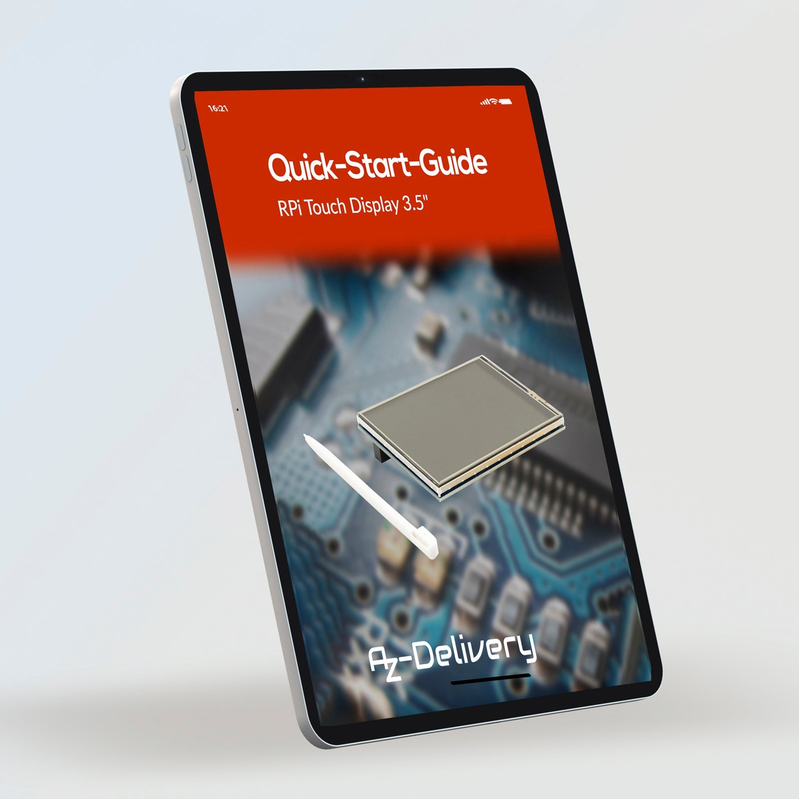 RPi Touch Display HAT 3.5" – Display mit 480x320 Auflösung Touchmonitor, Resistive Touchscreen, Kompatibel mit Raspberry Pi 3B+, 3B, 4 und RPi 5 - AZ - Delivery