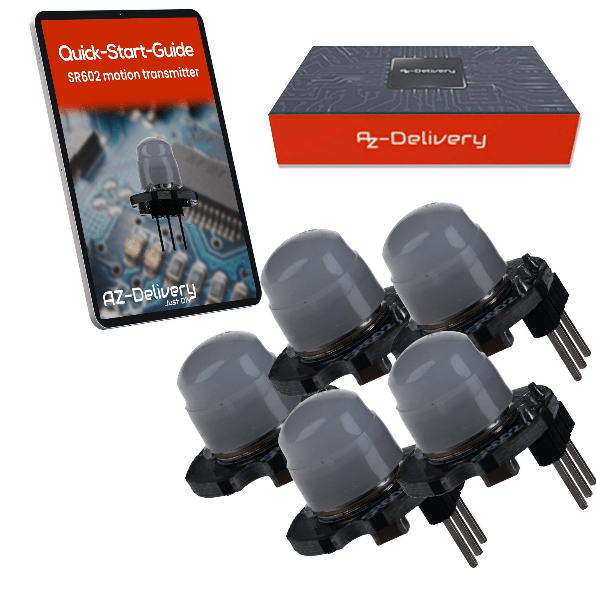 SR602 Mini PIR Bewegungssensor 3,3–15V – Infrarot IR Sensor Modul für Arduino, 100° Erfassung, 5m Reichweite, Mini Bewegungssensor für Raspberry Pi, HC - SR501 Alternative - AZ - Delivery