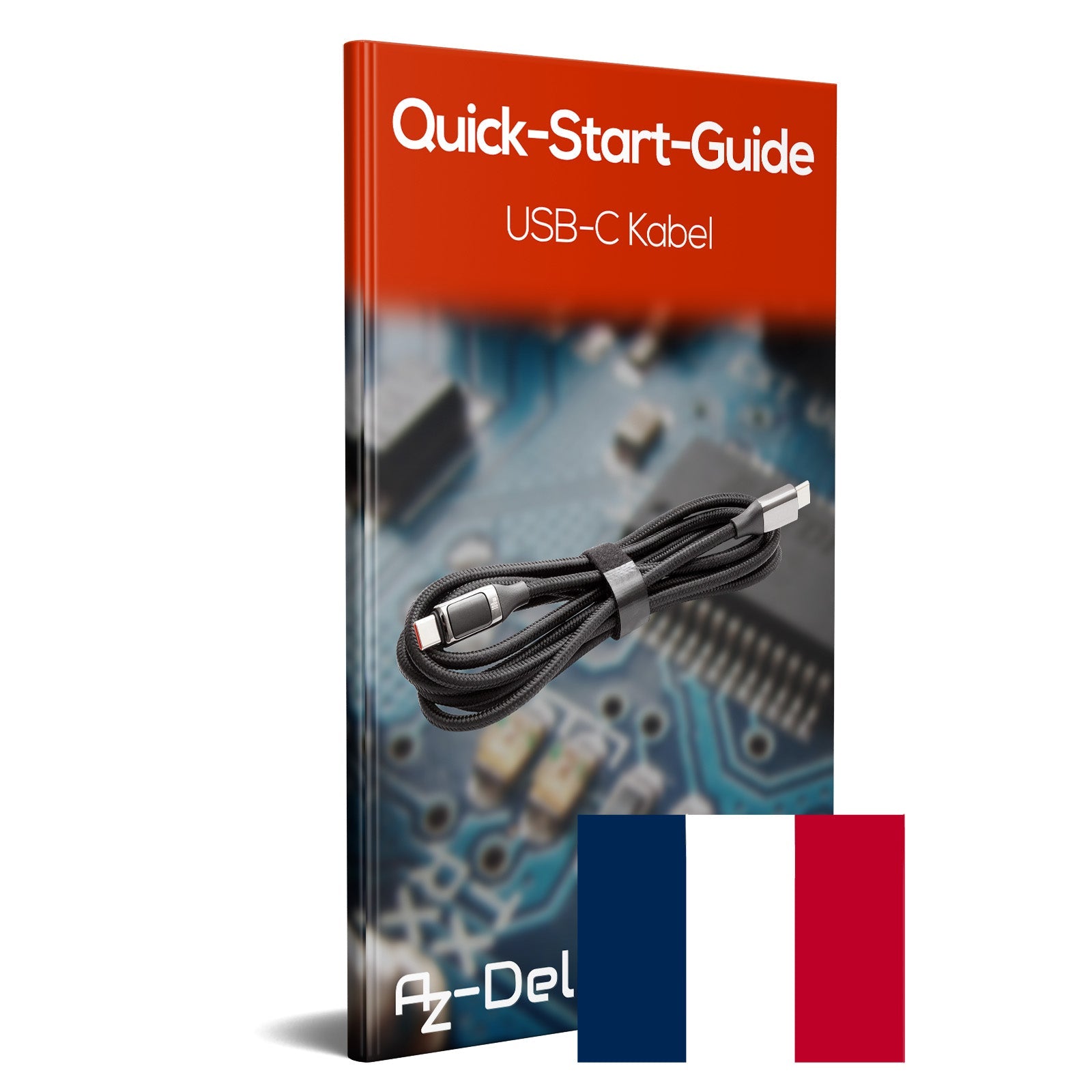 USB Kabel Typ USB - C zu USB - C 100W | Schnellladekabel mit Display für Macbook, Xiaomi, Samsung mit eMarker Chip - AZ - Delivery