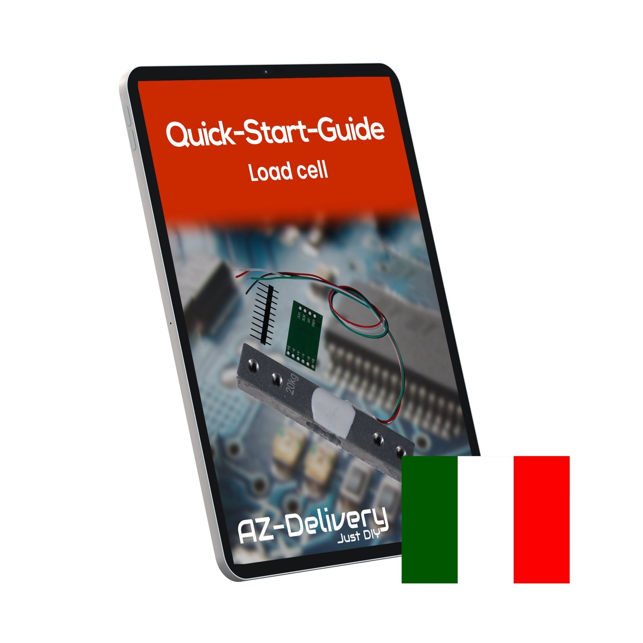 Wägezelle 20 kg mit HX711 Modul – Präzisionssensor zur Gewichtsmessung kompatibel mit Arduino & Raspberry Pi – Set inkl. Verstärker - ADC zur Kraftmessung - AZ - Delivery