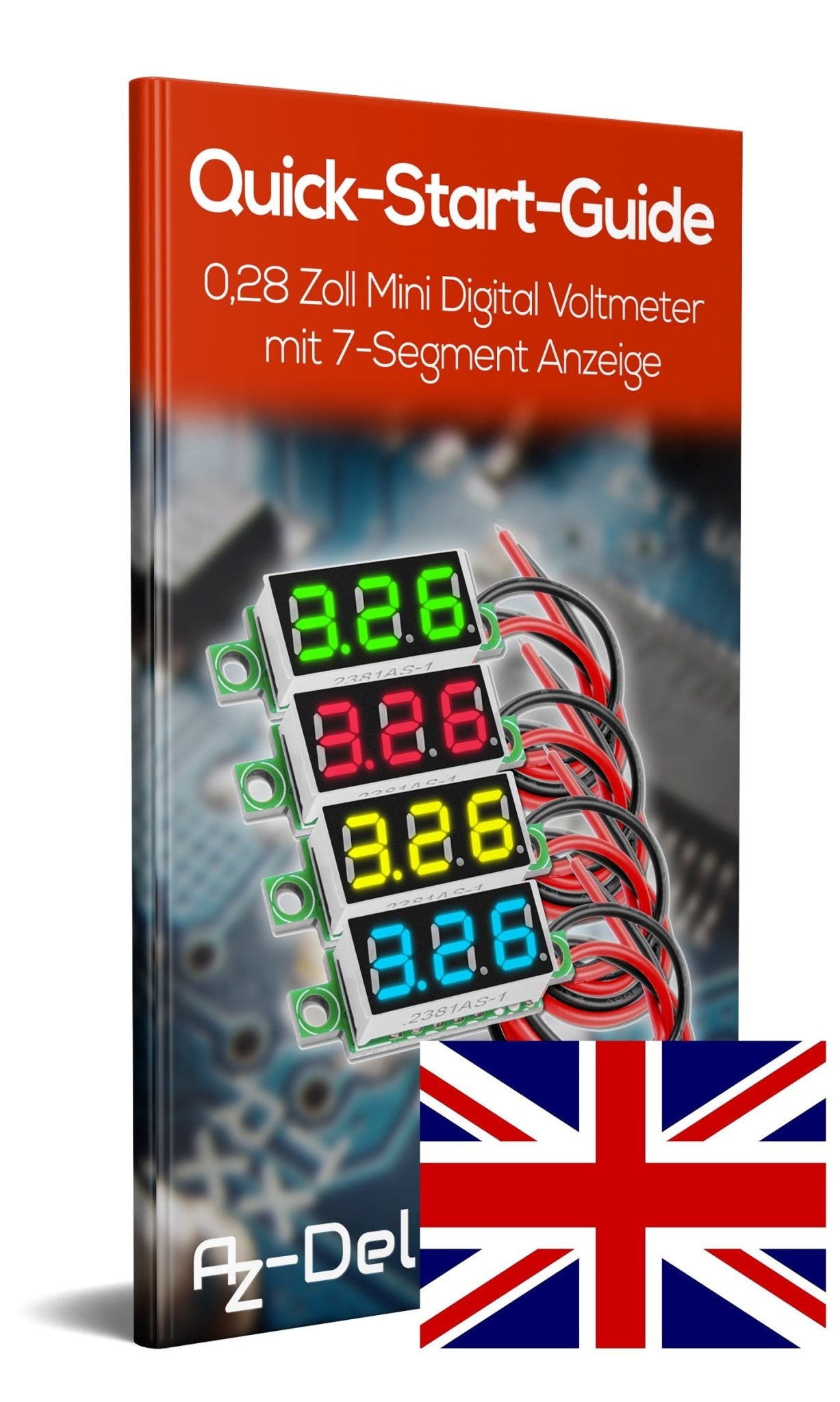 0,28 Zoll Mini Digital Voltmeter Spannungsmesser mit 7-Segment Anzeige 2,5V - 30V - ebook