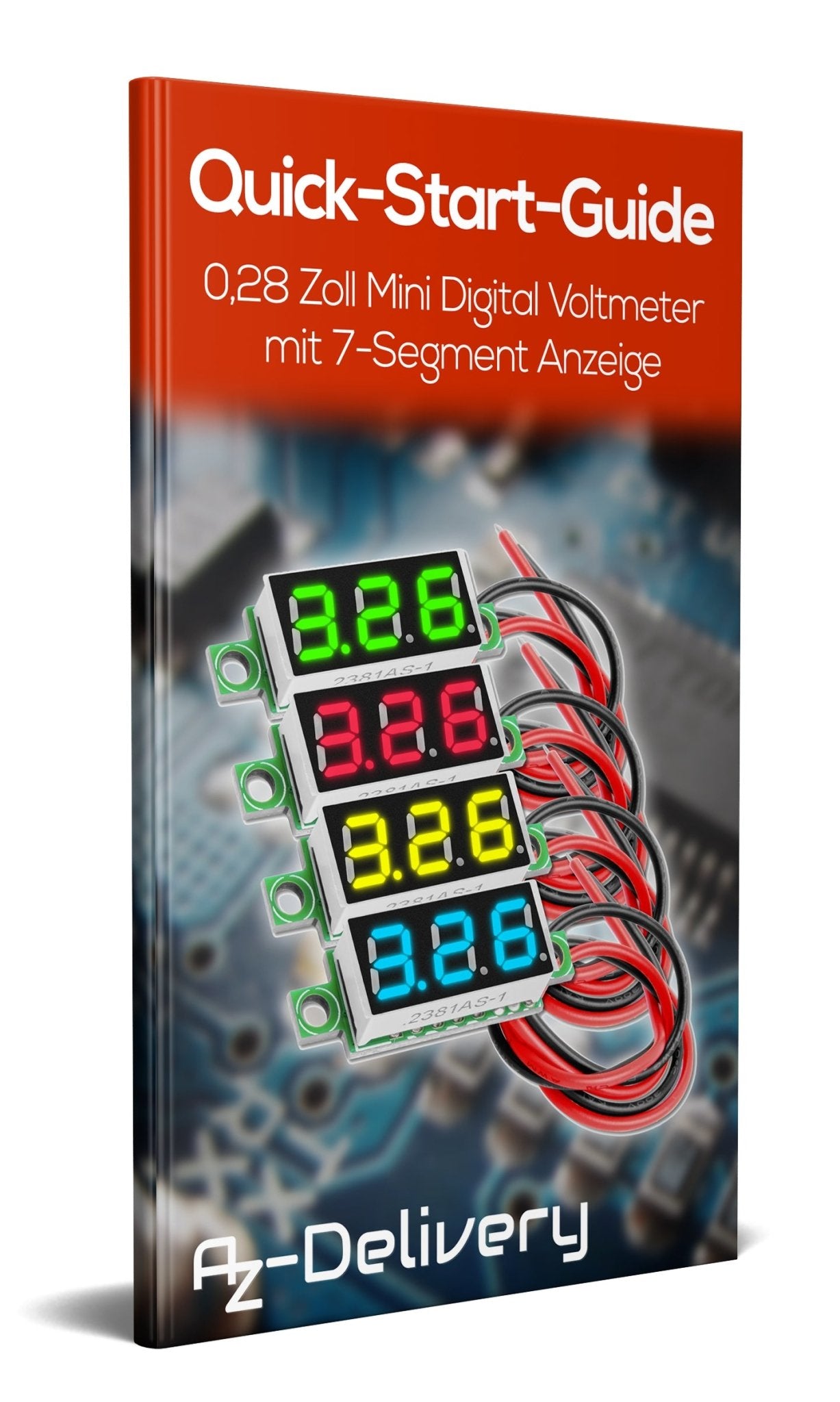 0.28 inch mini digital voltmeter voltage measure with 7 -segment display 2.5V - 30V
