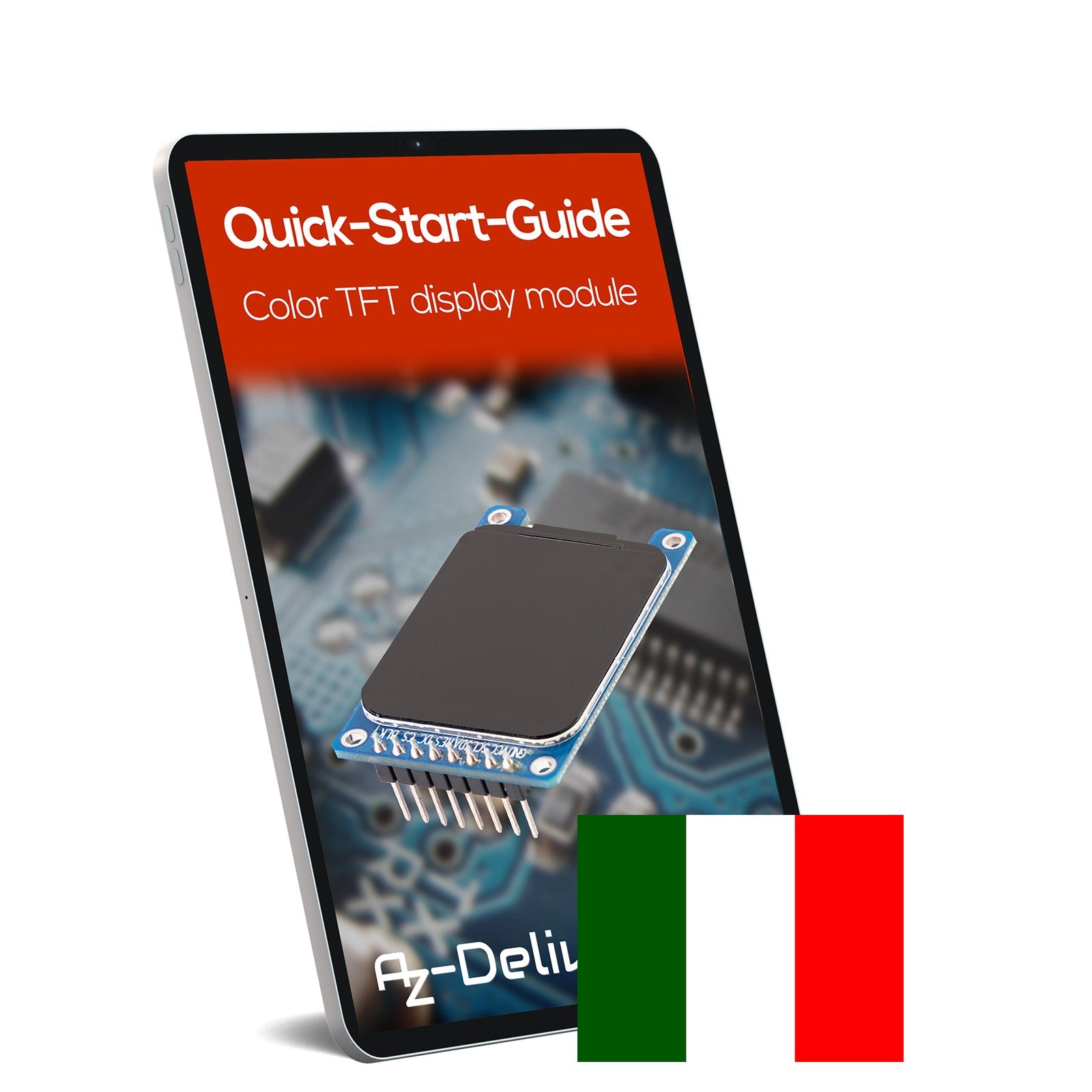 1,69-Zoll-TFT-Display mit 240 x 280 Auflösung, ST7789V2-Treiber - abgerundete Ecken und SPI-Schnittstelle - AZ-Delivery
