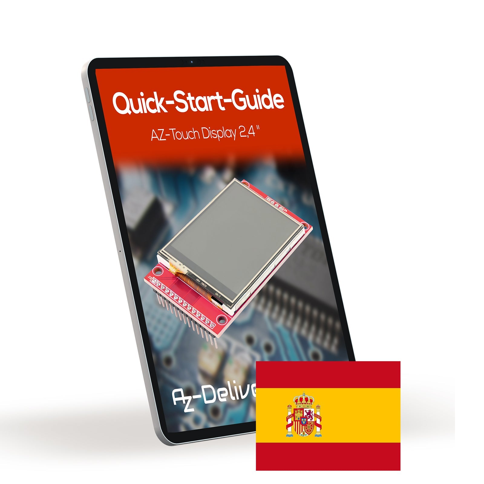 2,4 Zoll LCD TFT Touch Display - Kompatibel mit Arduino und Raspberry Pi - 320x240 Auflösung, ILI9341 Treiber, SPI Schnittstelle - AZ-Delivery