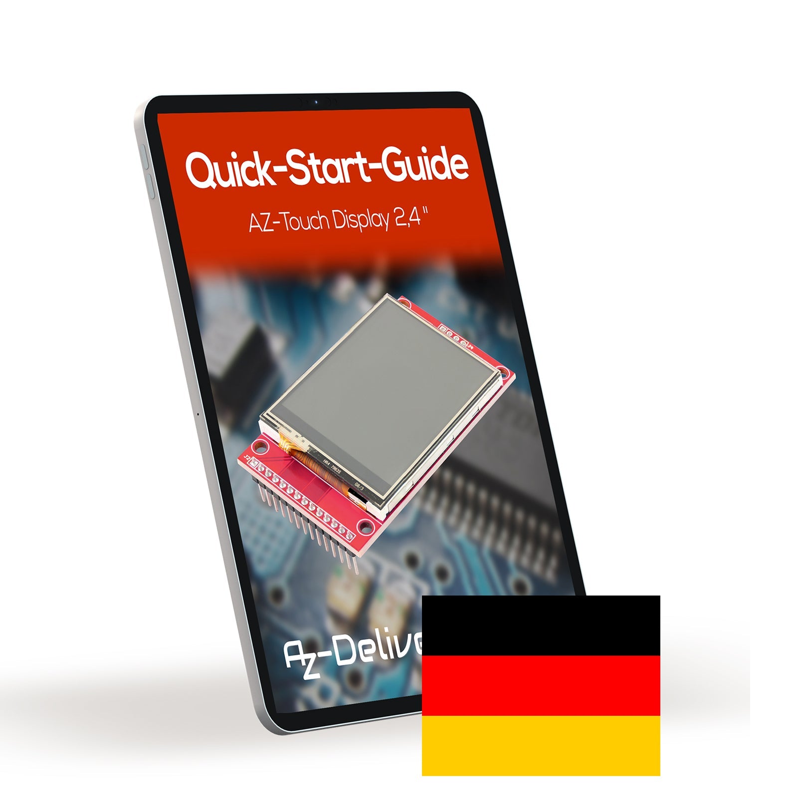 2,4 Zoll LCD TFT Touch Display - Kompatibel mit Arduino und Raspberry Pi - 320x240 Auflösung, ILI9341 Treiber, SPI Schnittstelle - AZ-Delivery