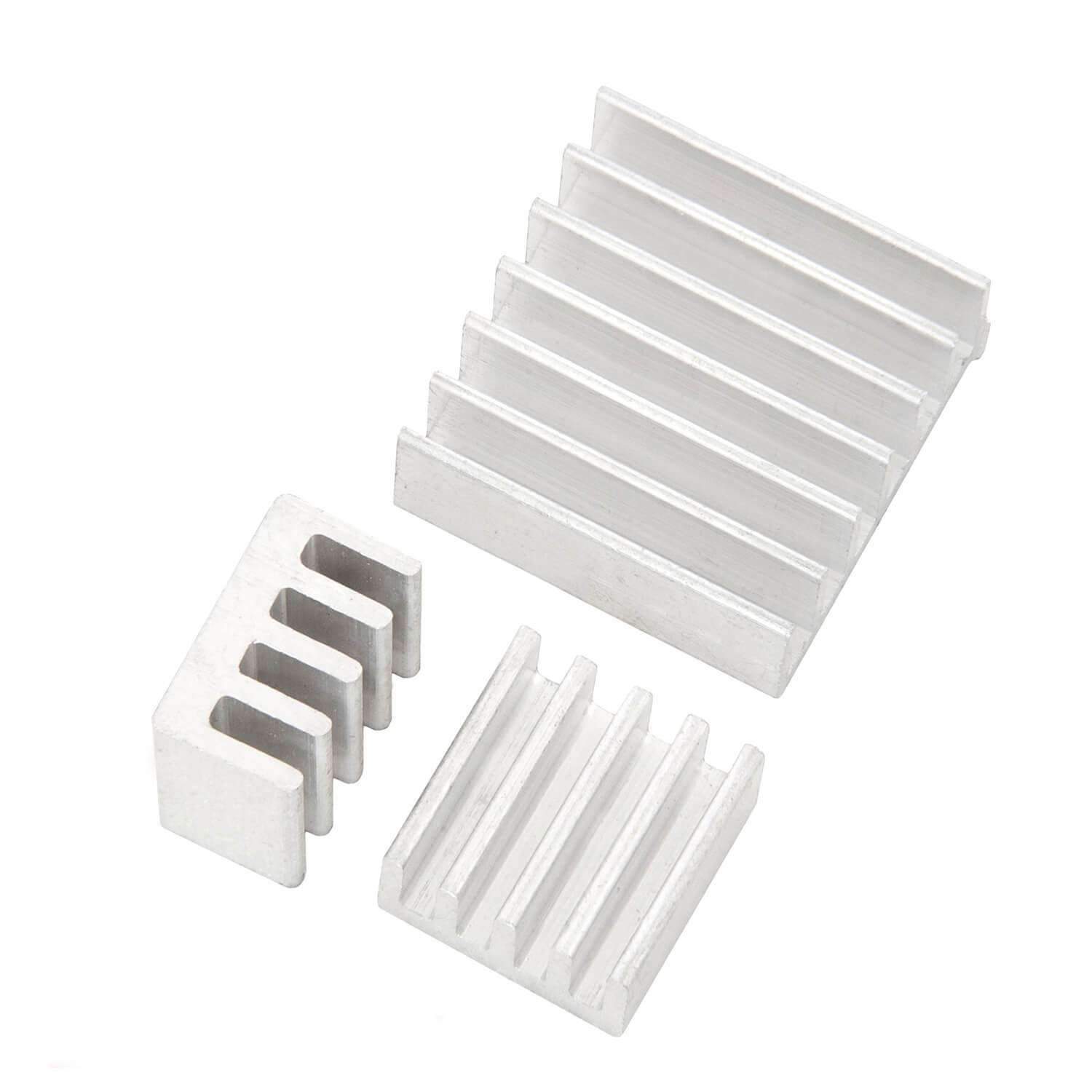 3er Set passive Alu Kühlkörper für Raspberry Pi A + B mit wärmeleitender Spezialklebefolie RaspberryPi Zubehör AZ-Delivery 1x Set