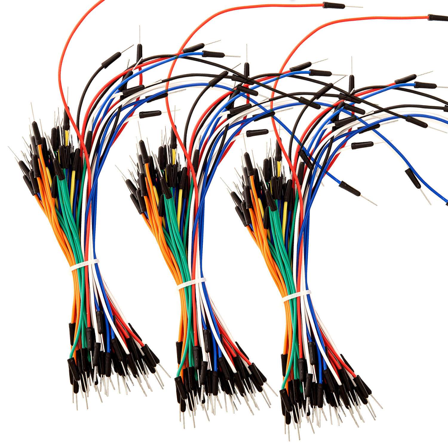 65Stk. Jumper Wire Kabel Steckbrücken für Arduino Breadboard, Steckbrett Arduino Zubehör AZ-Delivery 3x Jumper Wire