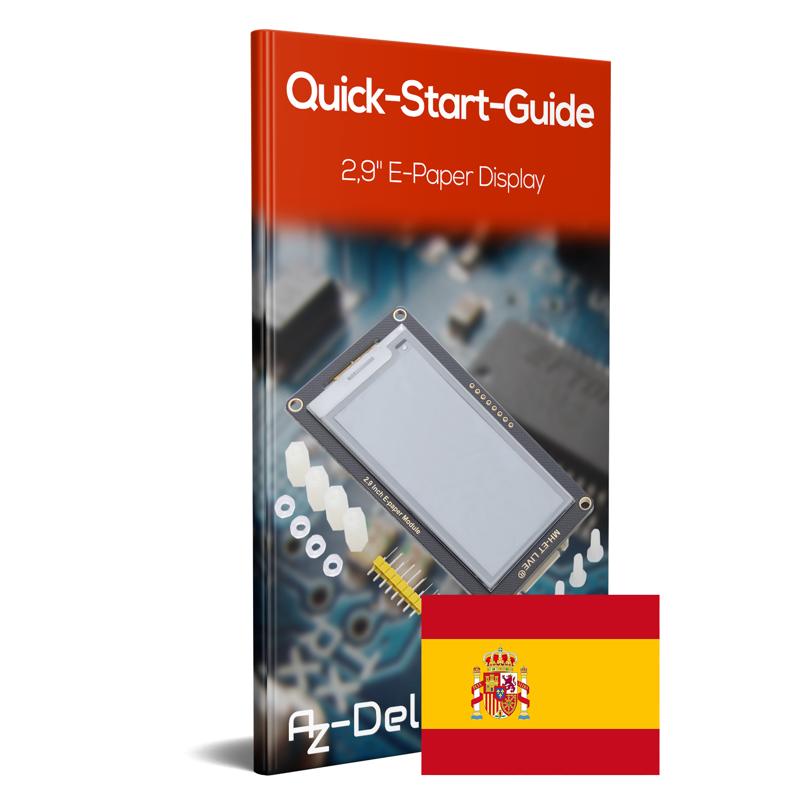 Pantalla ePaper de 2,9 pulgadas con tinta electrónica, módulo de bajo consumo, compatibilidad con SPI e interfaz MCU de 3,3 V/5 V.