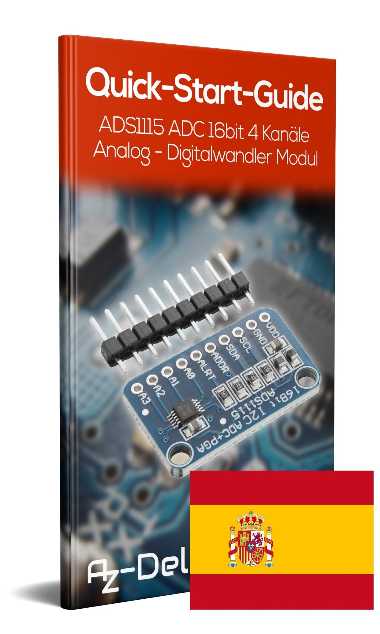 ADS1115 ADC Modul 16bit 4 Kanäle für Raspberry Pi - AZ-Delivery