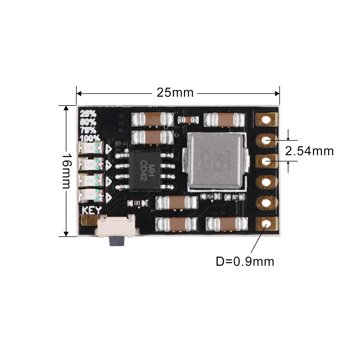 Akku-Ladeplatine integriertes Modul DIY PCB Board 5V (6 Stück) - AZ-Delivery