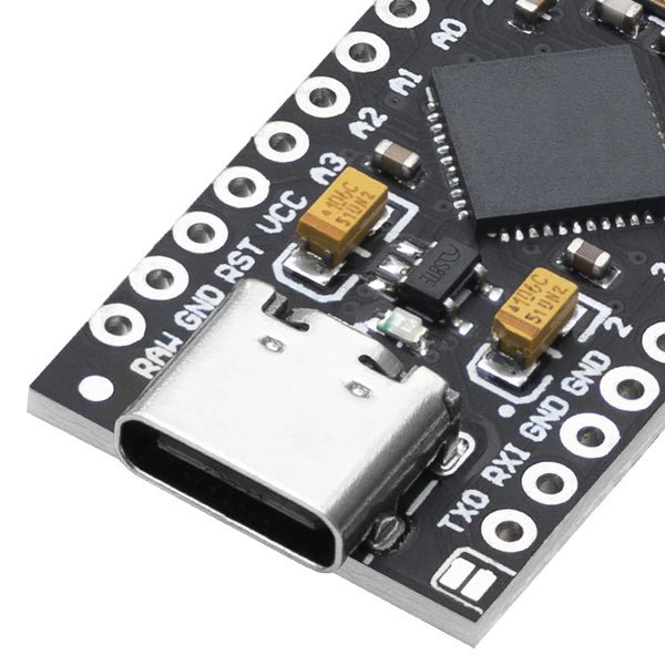 AZ-ProMicro-Board ATMEGA32U4 5V/16MHZ Entwicklungsboard Mikrocontroller mit Bootloader IDE und USB C - AZ-Delivery