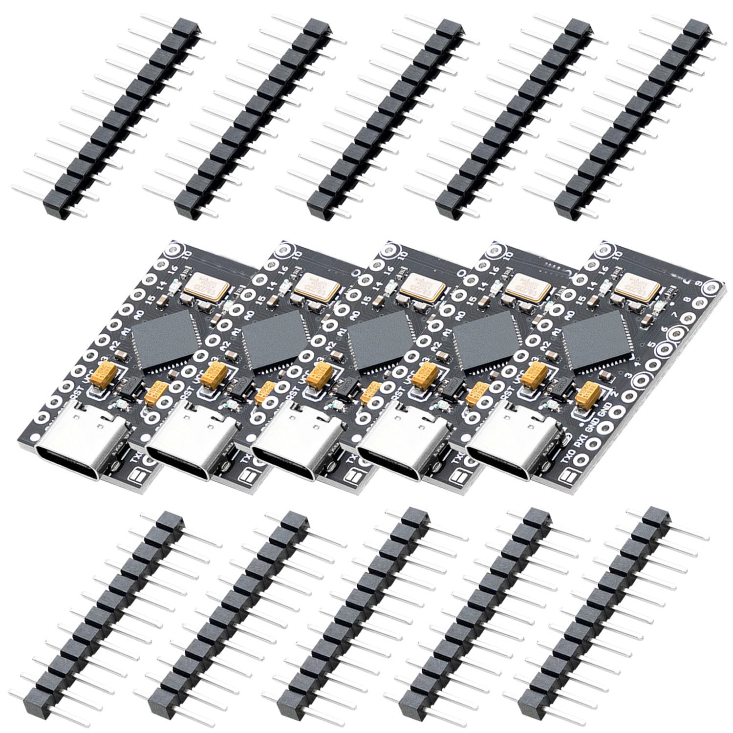 AZ-ProMicro-Board ATMEGA32U4 5V/16MHZ Entwicklungsboard Mikrocontroller mit Bootloader IDE und USB C - AZ-Delivery
