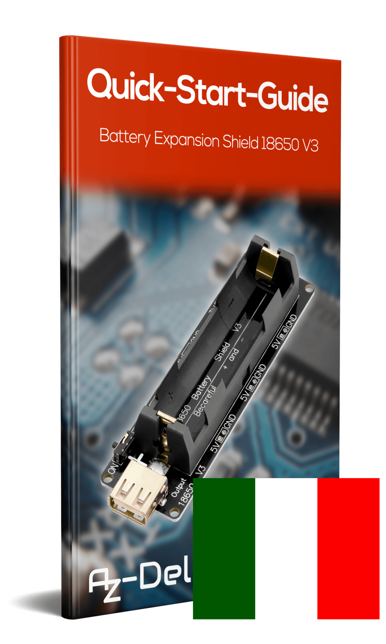 Battery Expansion Shield 18650 V3 inkl. USB Kabel - AZ-Delivery