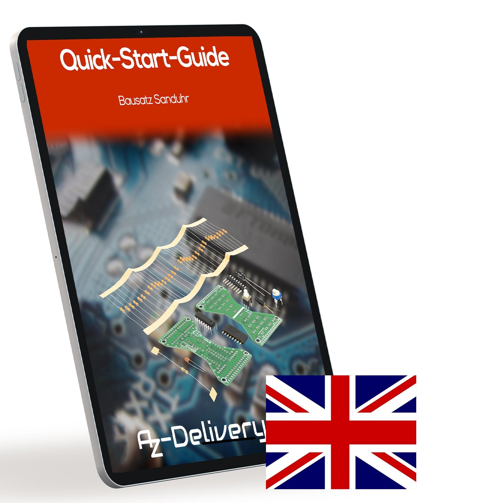 Bausatz Sanduhr: Elektronik Löten & Modellbau Set | DIY Arduino Lötstation | LED Uhr Bausatz | Roboter Bausatz | Einzigartiges Sanduhren Set - AZ-Delivery