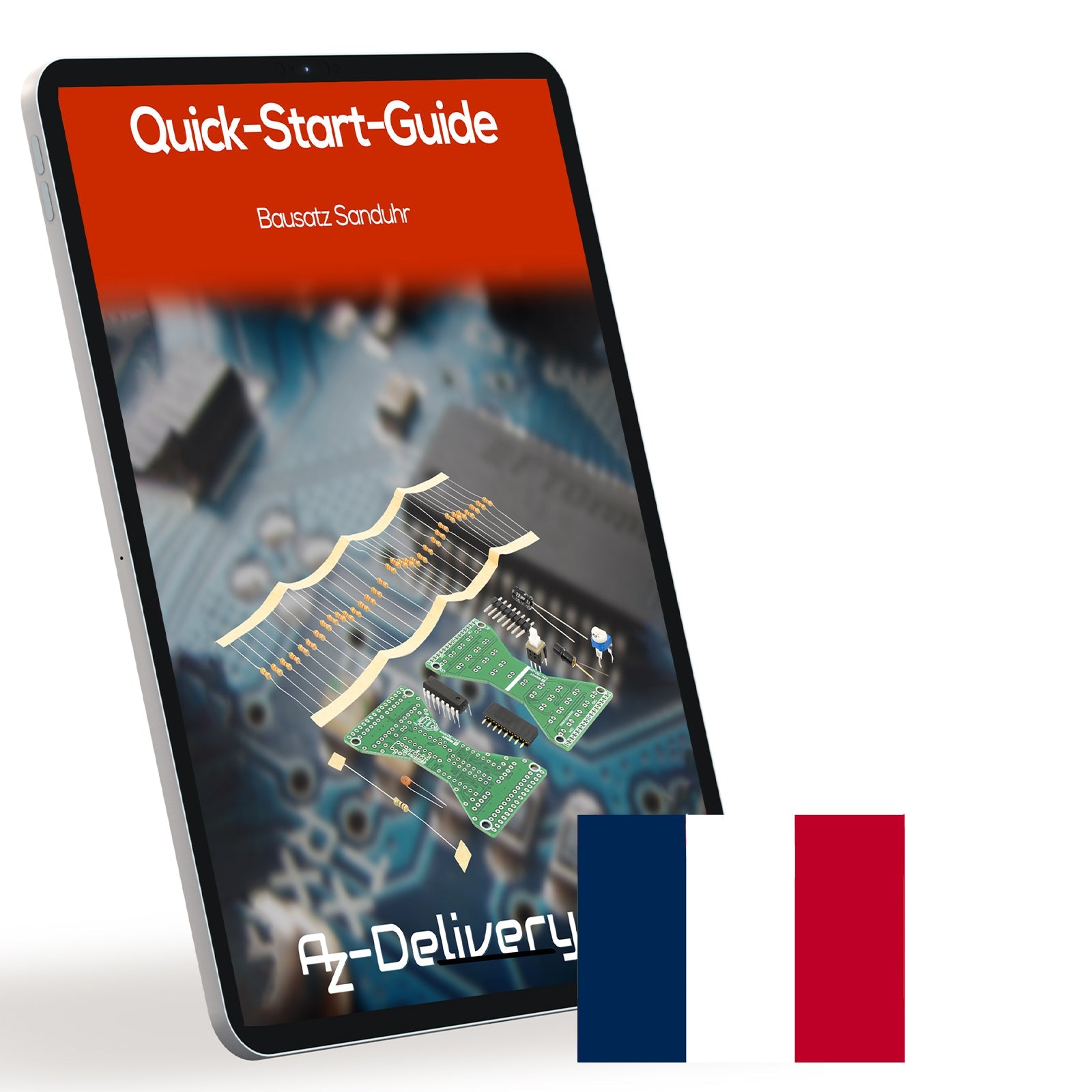 Bausatz Sanduhr: Elektronik Löten & Modellbau Set | DIY Arduino Lötstation | LED Uhr Bausatz | Roboter Bausatz | Einzigartiges Sanduhren Set - AZ-Delivery