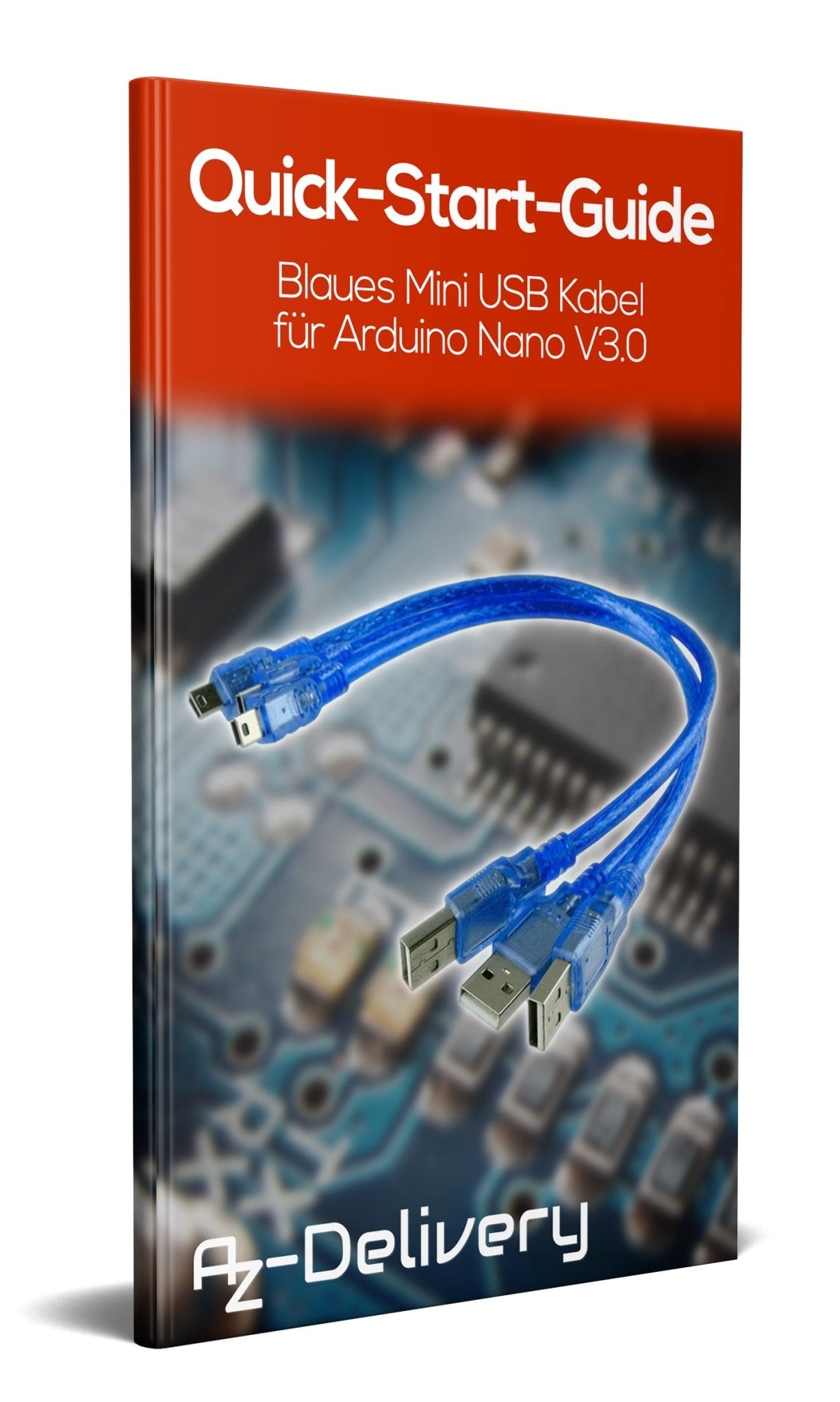 Blaues Mini USB Kabel, 100% kompatibel mit Nano V3 - AZ-Delivery