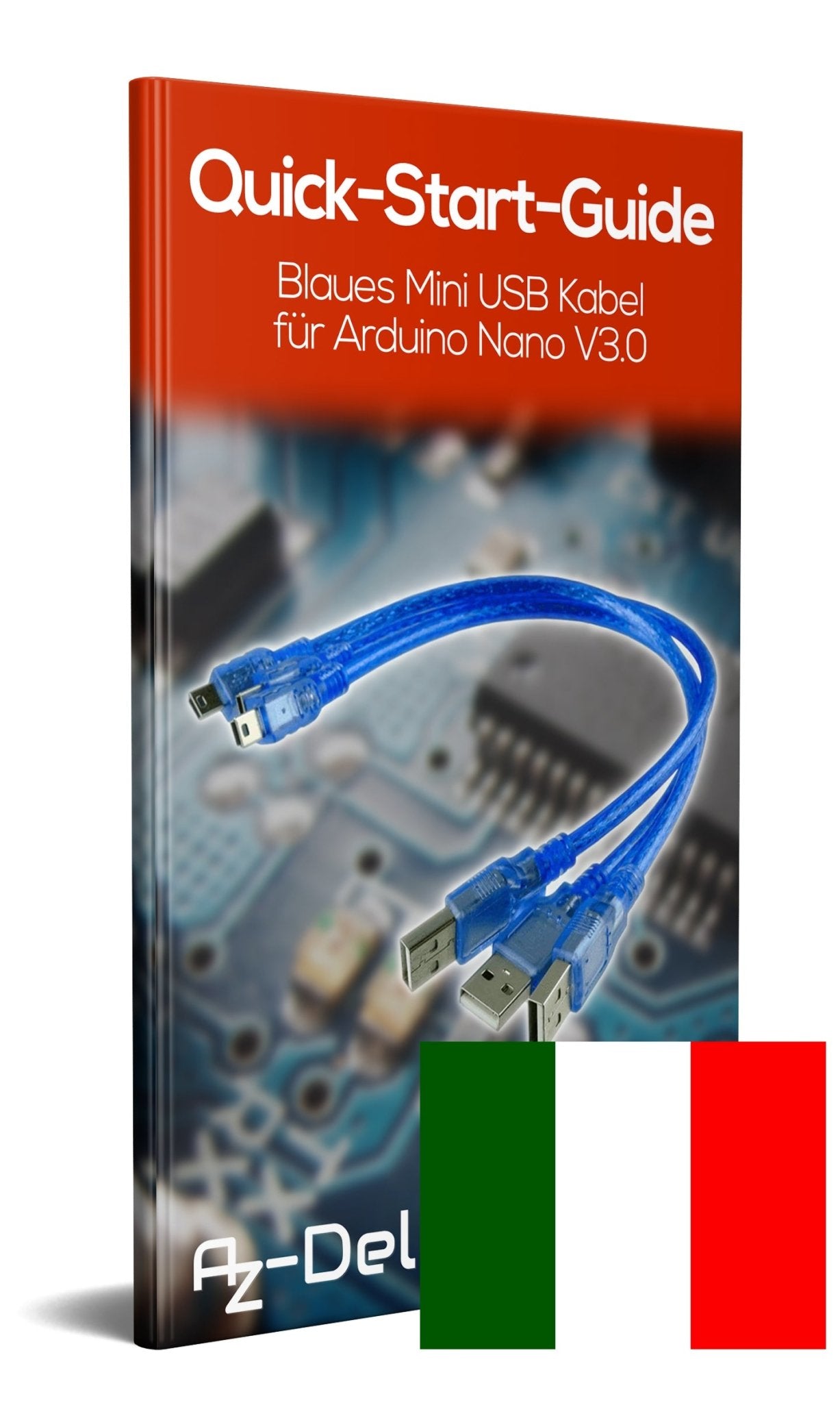 Blaues Mini USB Kabel, 100% kompatibel mit Nano V3 - AZ-Delivery