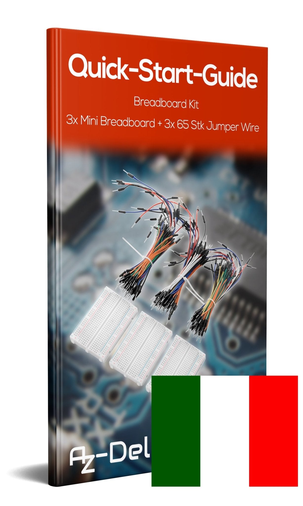 Breadboard Kit - 3 x 65Stk. Jumper Wire Kabel M2M und 3 x Mini Breadboard 400 Pins für Raspberry Pi - AZ-Delivery