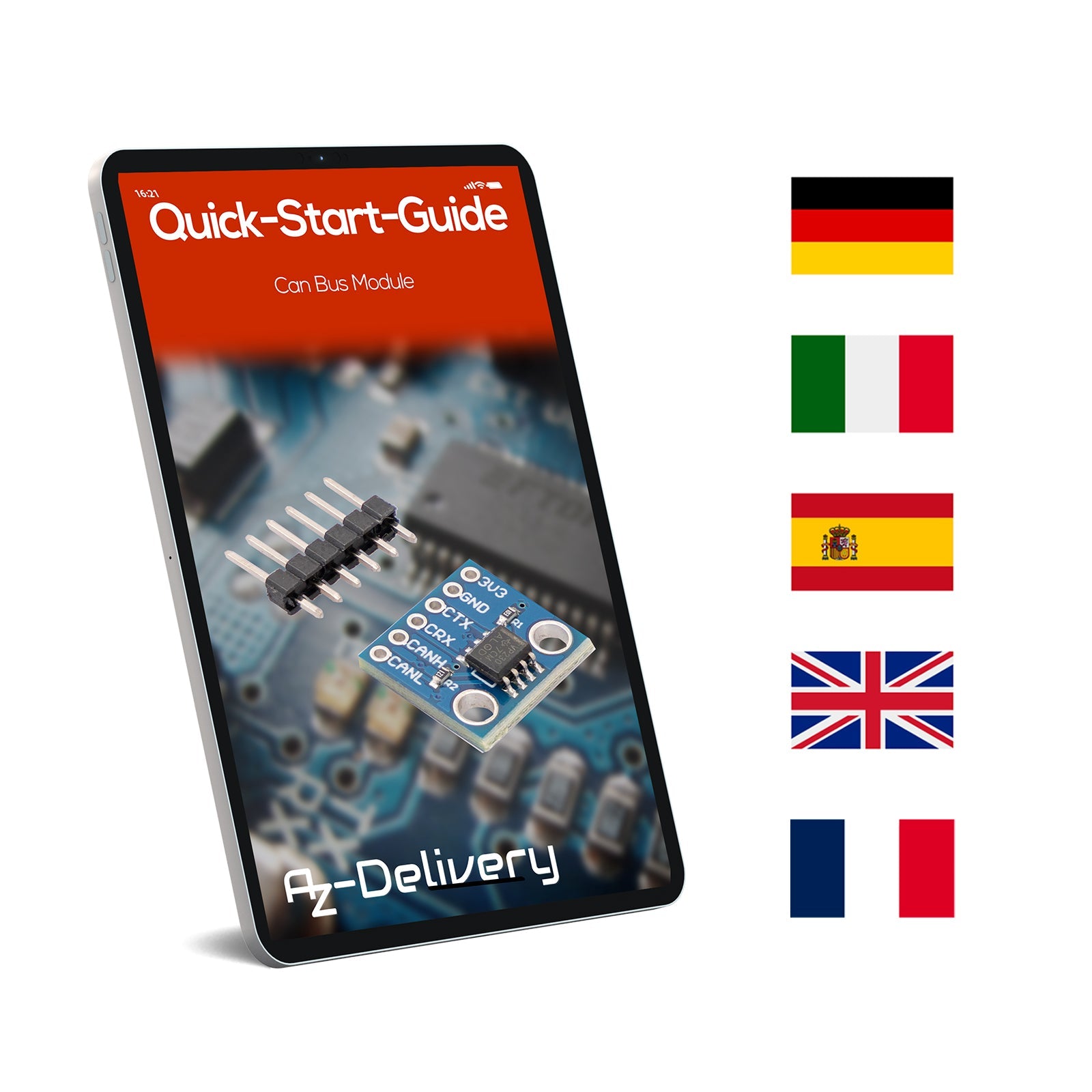 CAN-Bus-Transceiver-Breakout-Board | kompatibel mit ISO 11898-2 Physical Layer Standard - AZ-Delivery