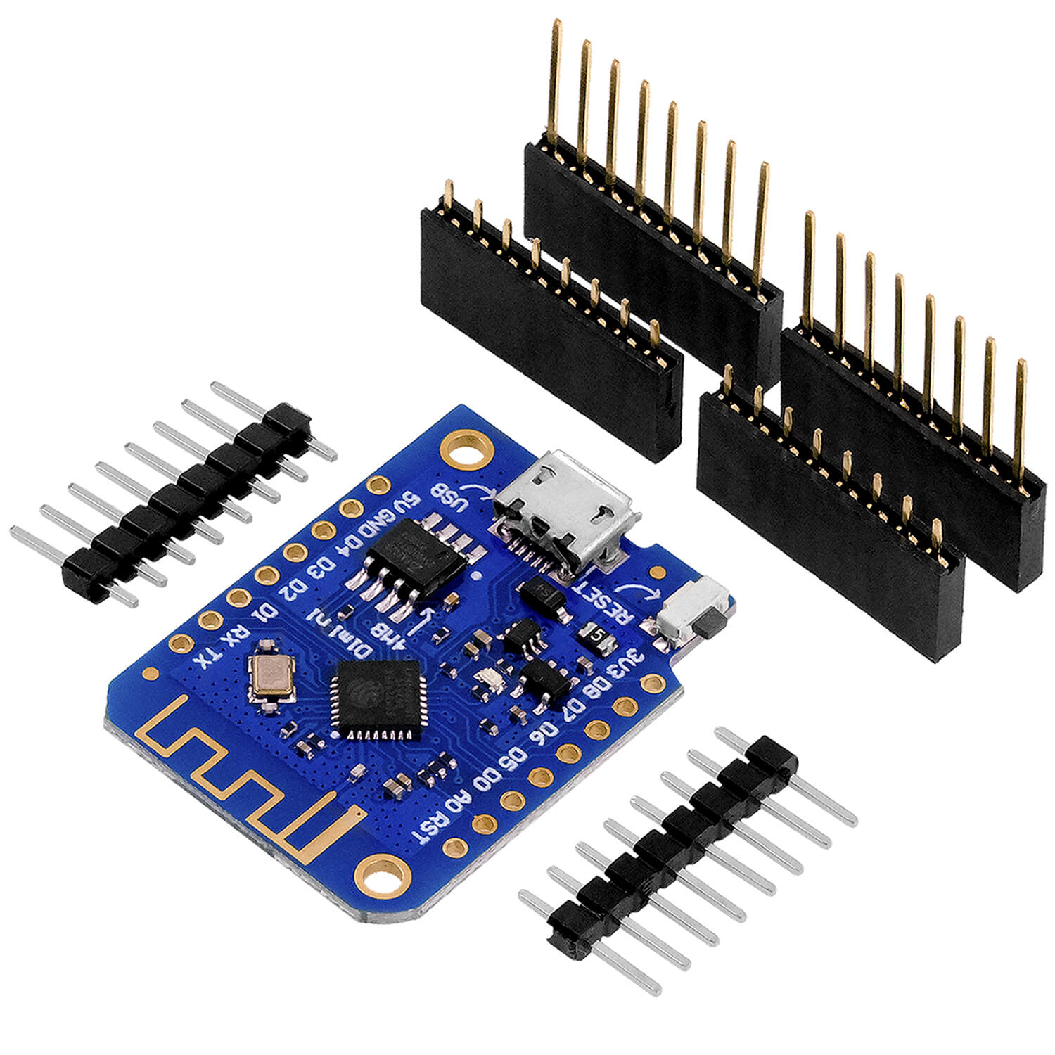D1 Mini V3 NodeMCU mit ESP8266-12F WLAN Modul kompatibel mit Arduino - AZ-Delivery